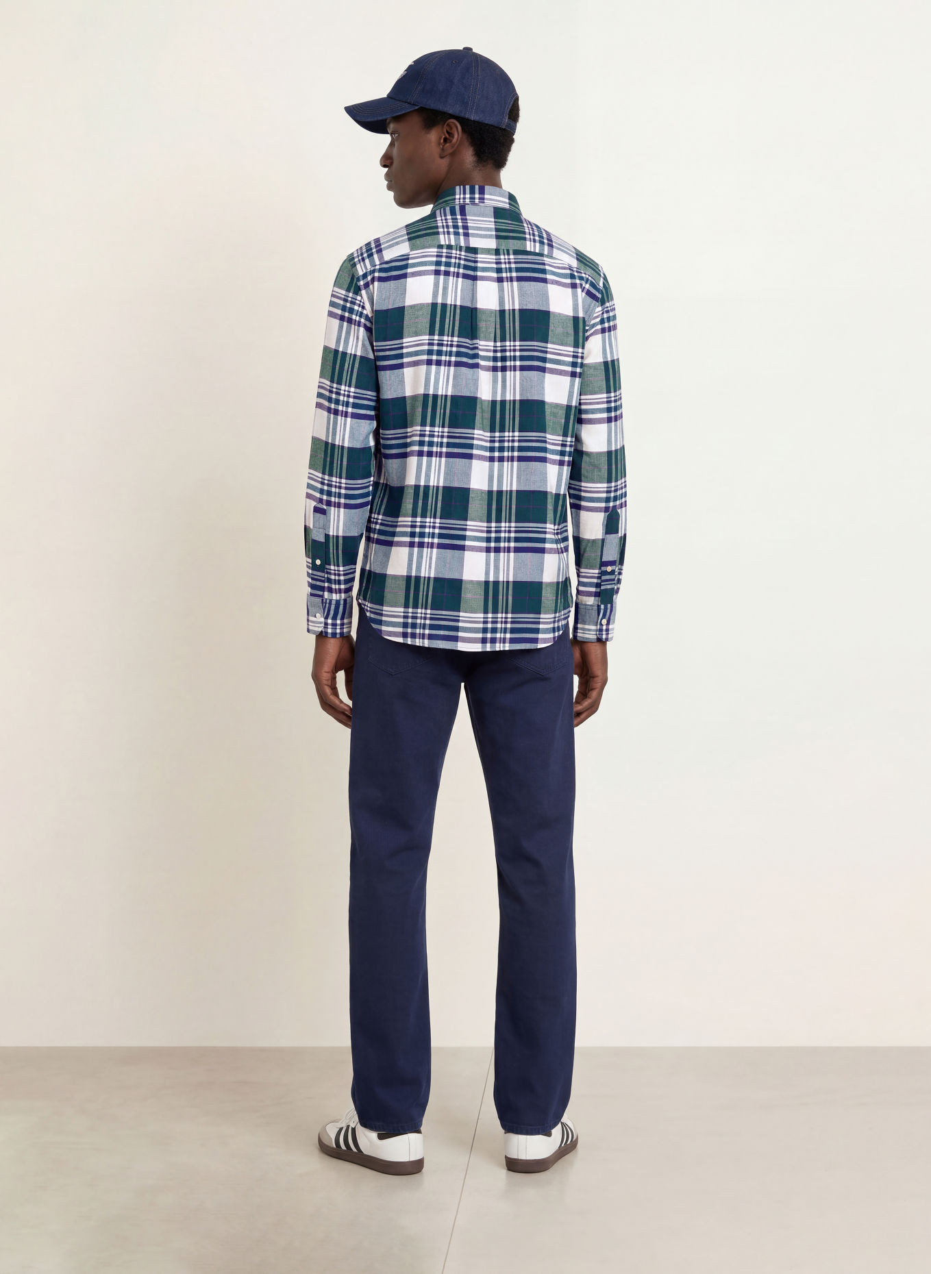 TOMMY HILFIGER Cămașă din flanelă, croială regular: VERDE / MOV / ALBASTRU
