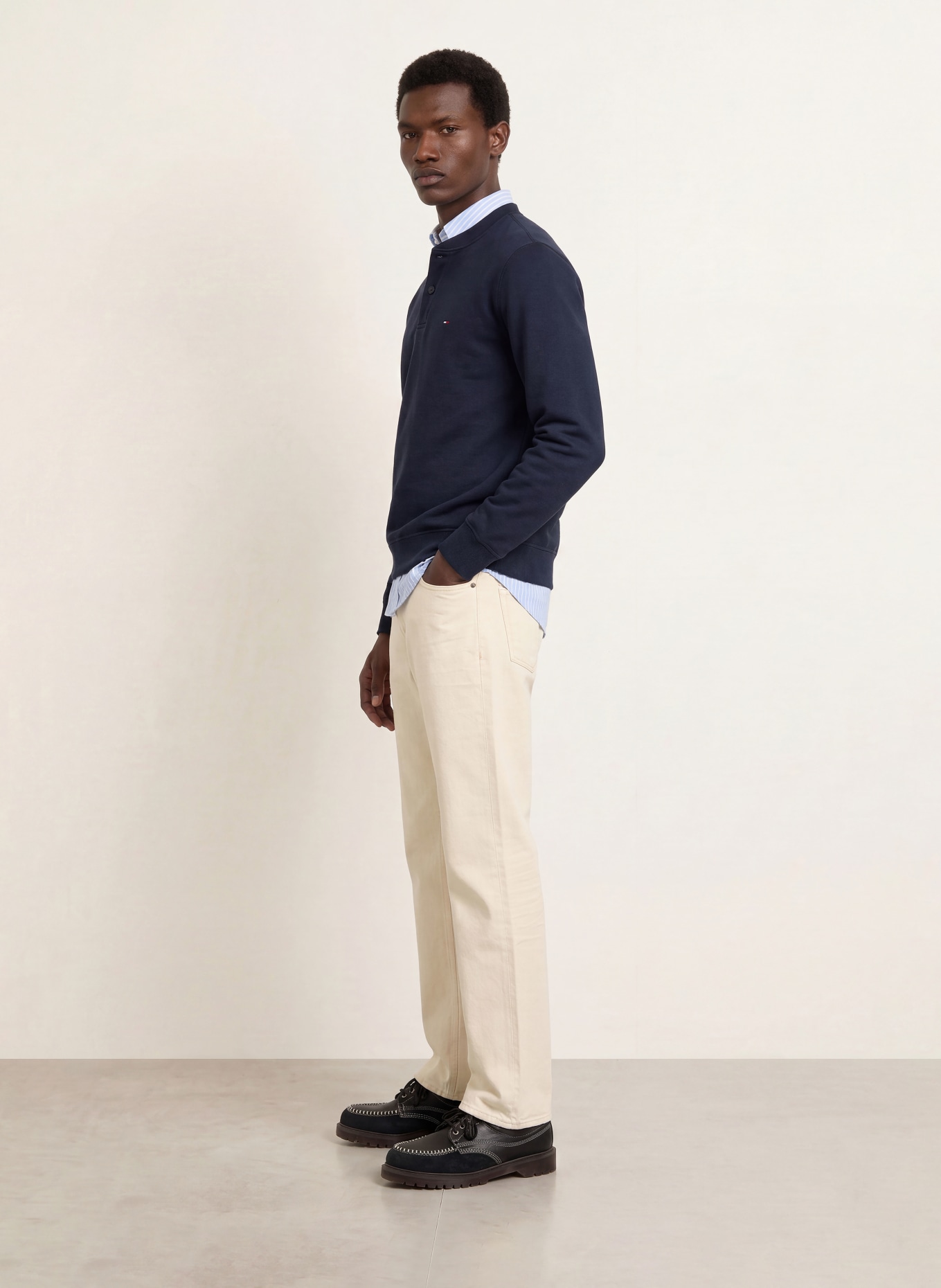 TOMMY HILFIGER Sweatshirt: DUNKELBLAU
