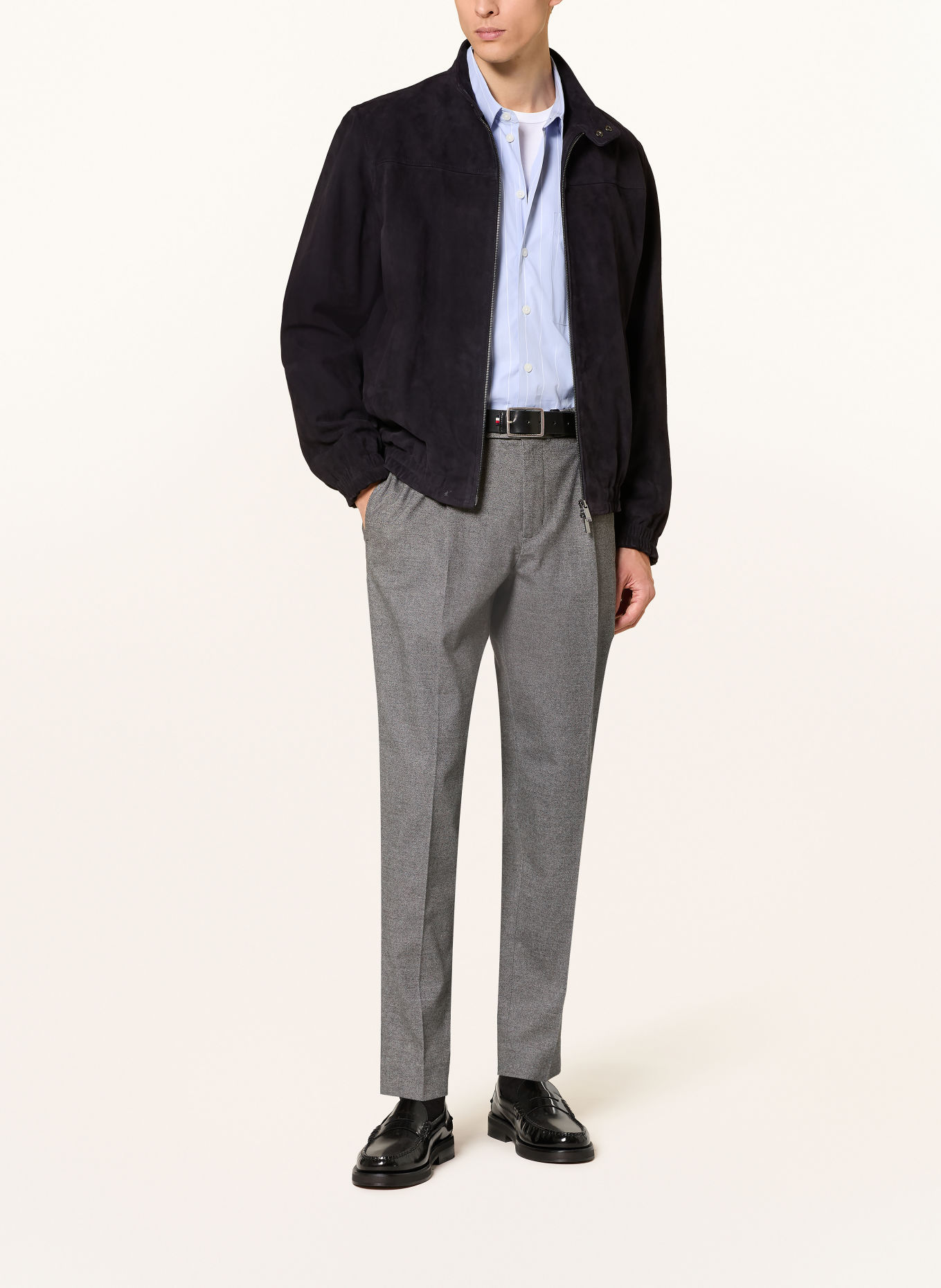 TOMMY HILFIGER Chino Tapered Fit: GRAU