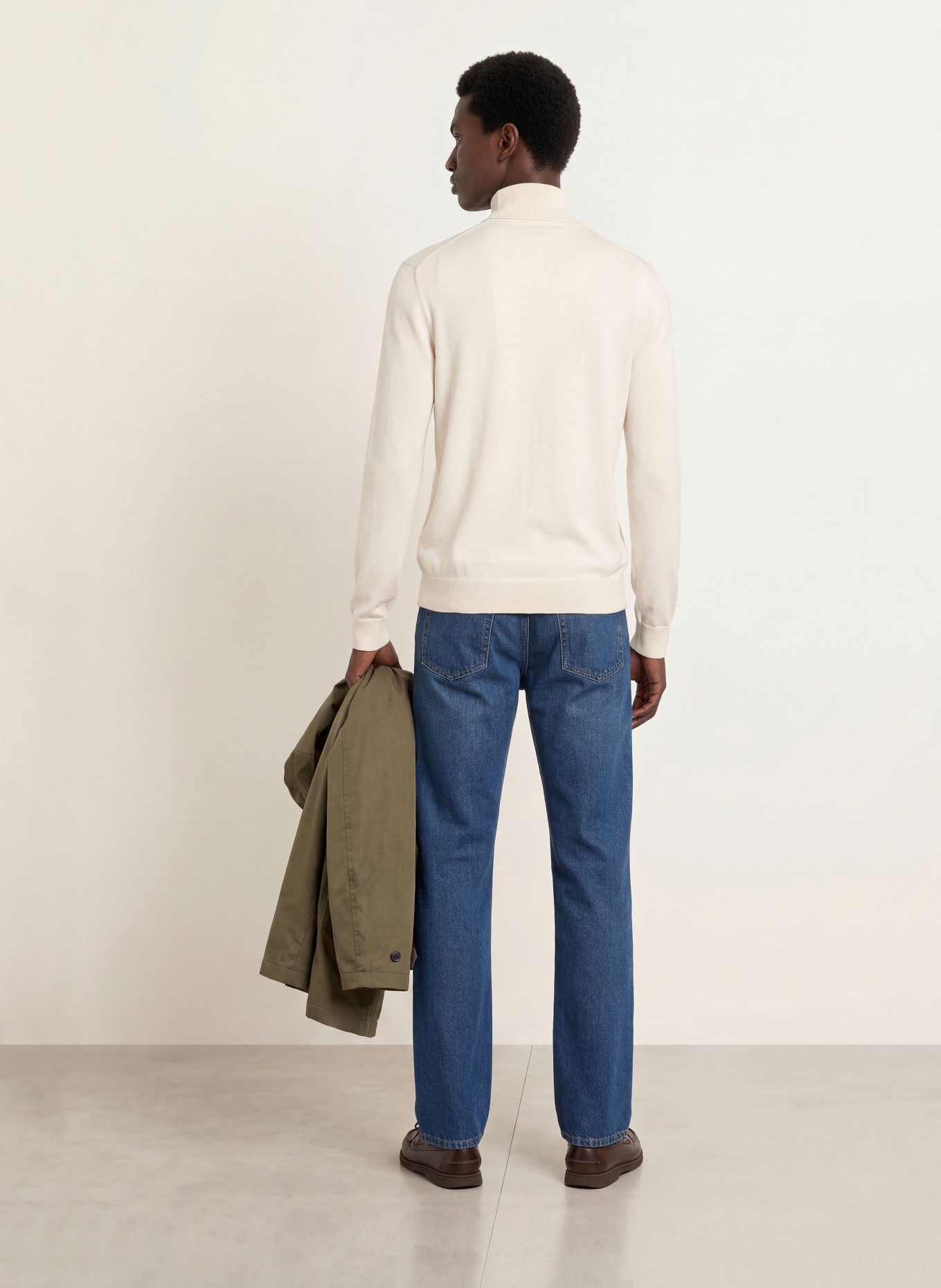 TOMMY HILFIGER Rollkragenpullover: ECRU