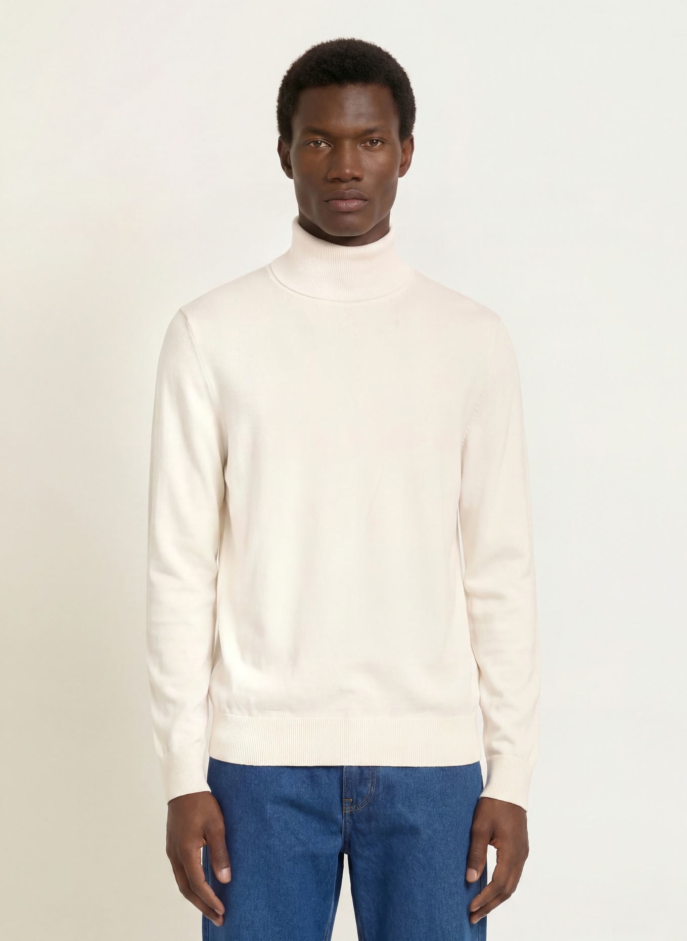 TOMMY HILFIGER Rollkragenpullover: ECRU