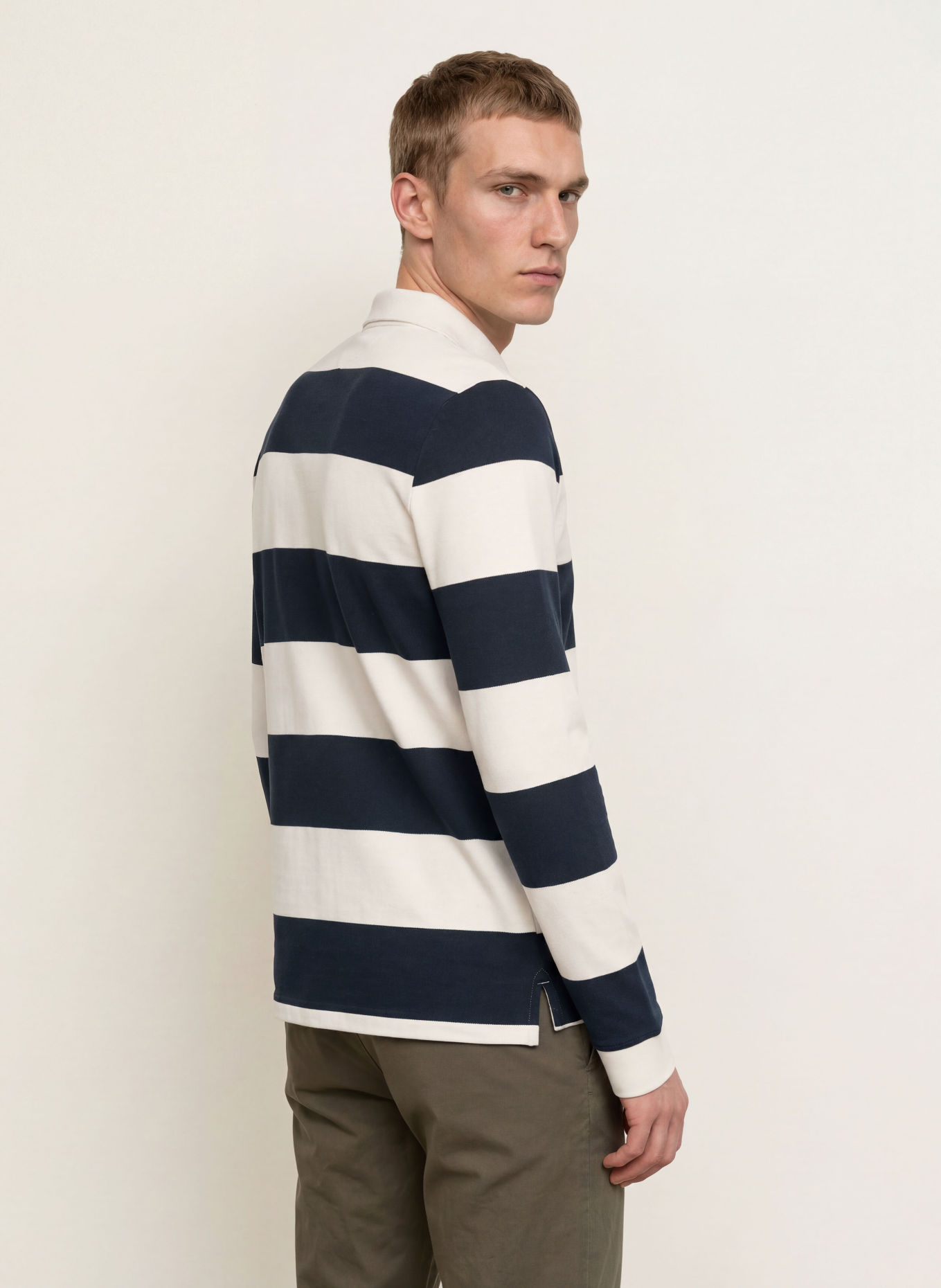 TOMMY HILFIGER Rugbyskjorta: MÖRKBLÅ / VIT