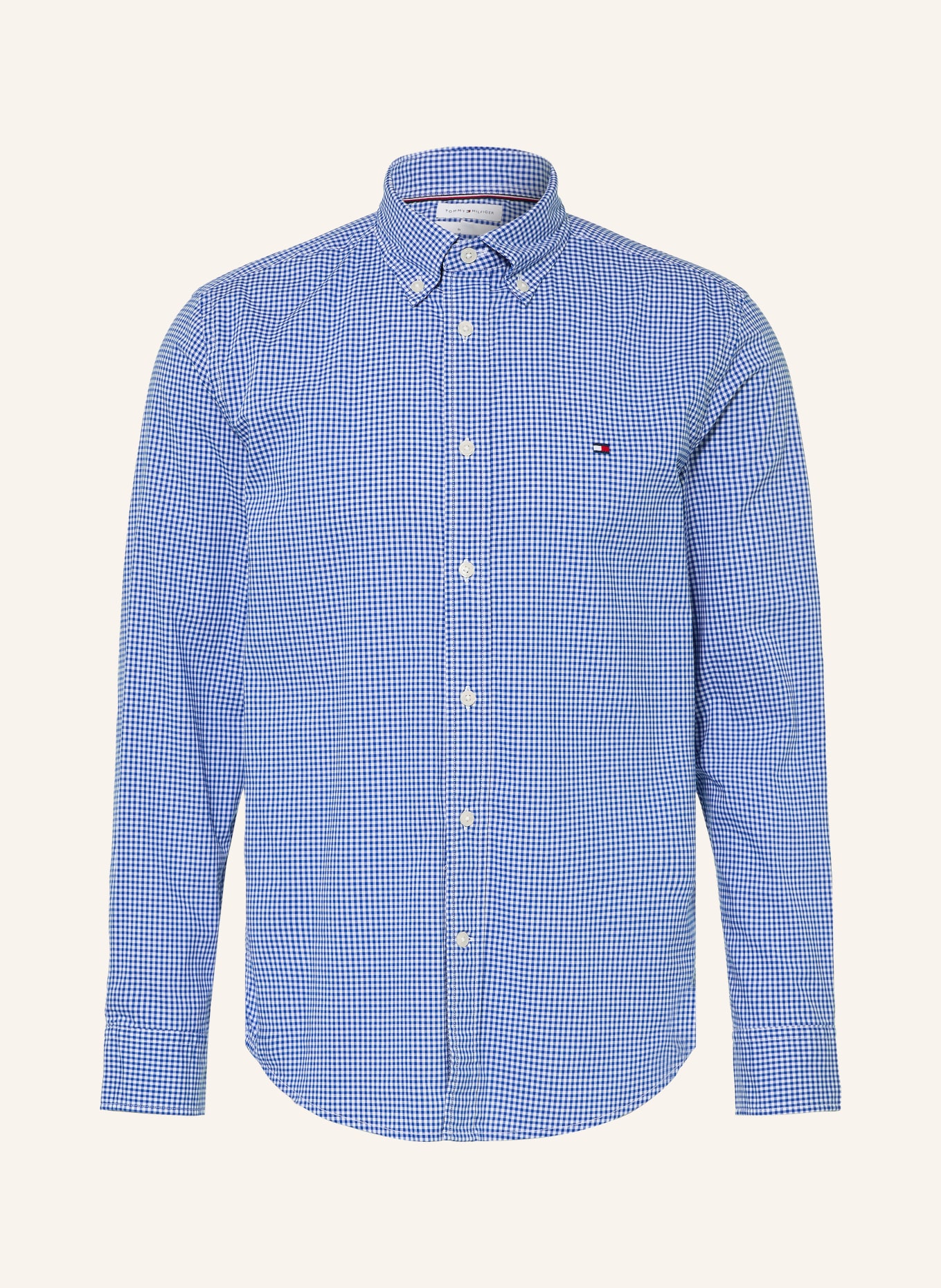 TOMMY HILFIGER Comfort Fit Shirt: BLUE / WHITE