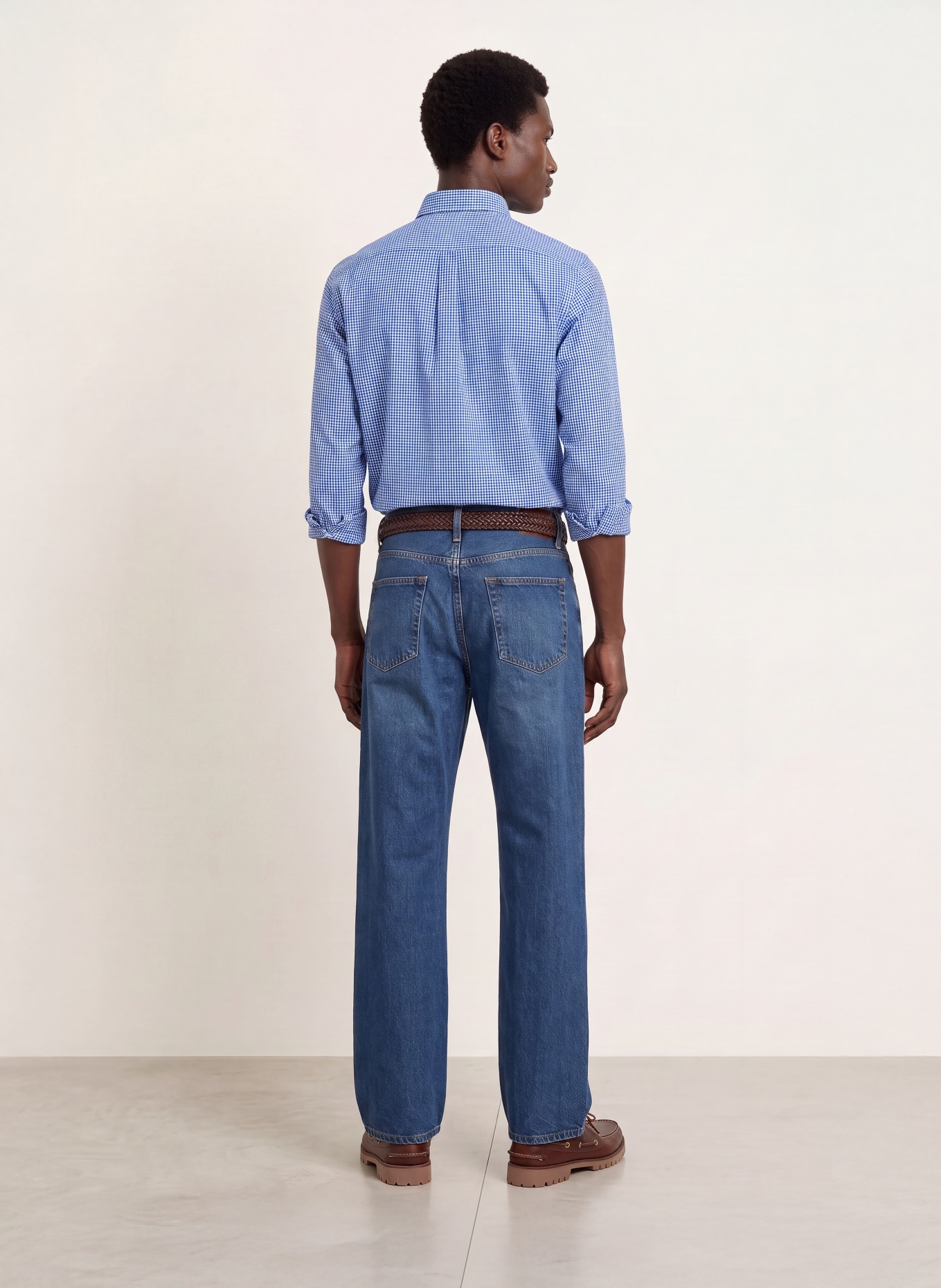 TOMMY HILFIGER Comfort Fit Shirt: BLUE / WHITE