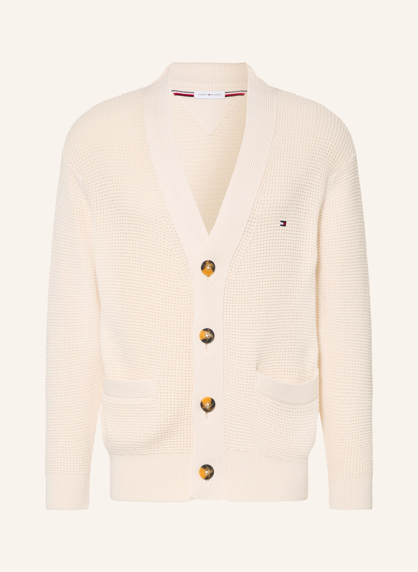 TOMMY HILFIGER Strickjacke: ECRU