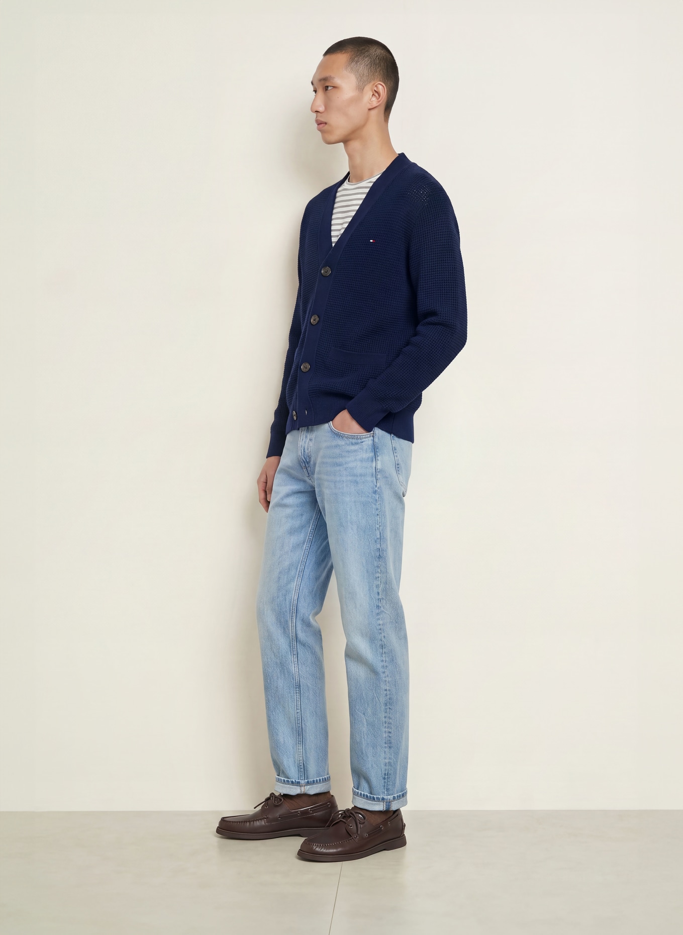 TOMMY HILFIGER Cardigan: DARK BLUE