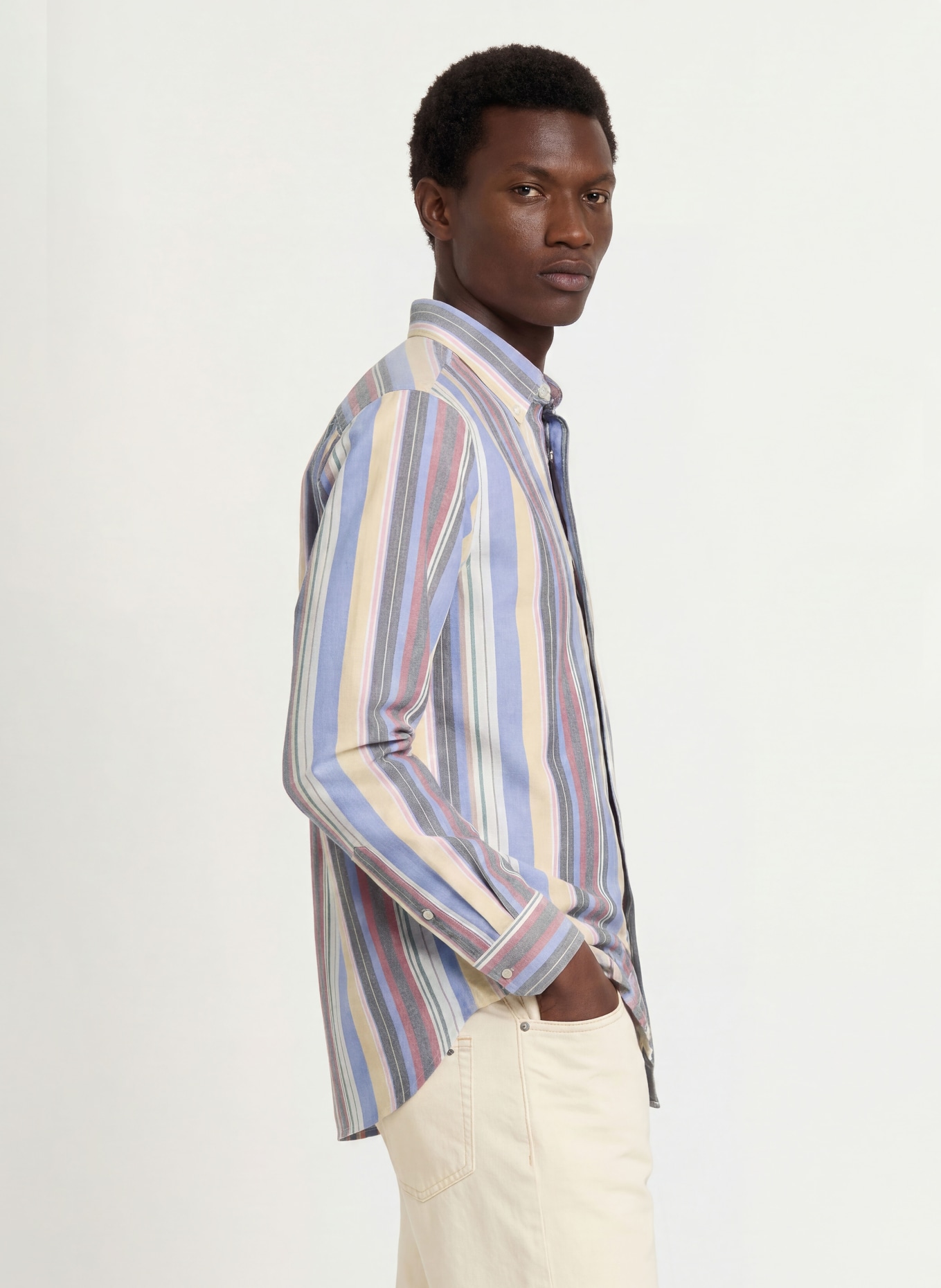 TOMMY HILFIGER Oxfordhemd Classic Fit: HELLBLAU / HELLROT / HELLGELB