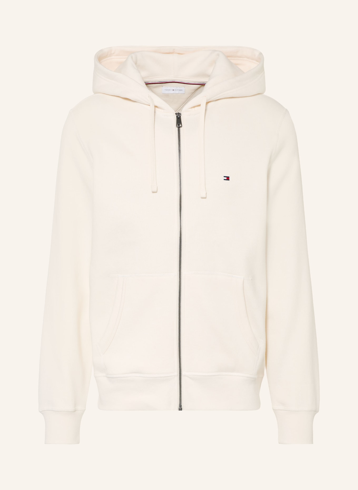 TOMMY HILFIGER Zip-up sweatshirt: ECRU
