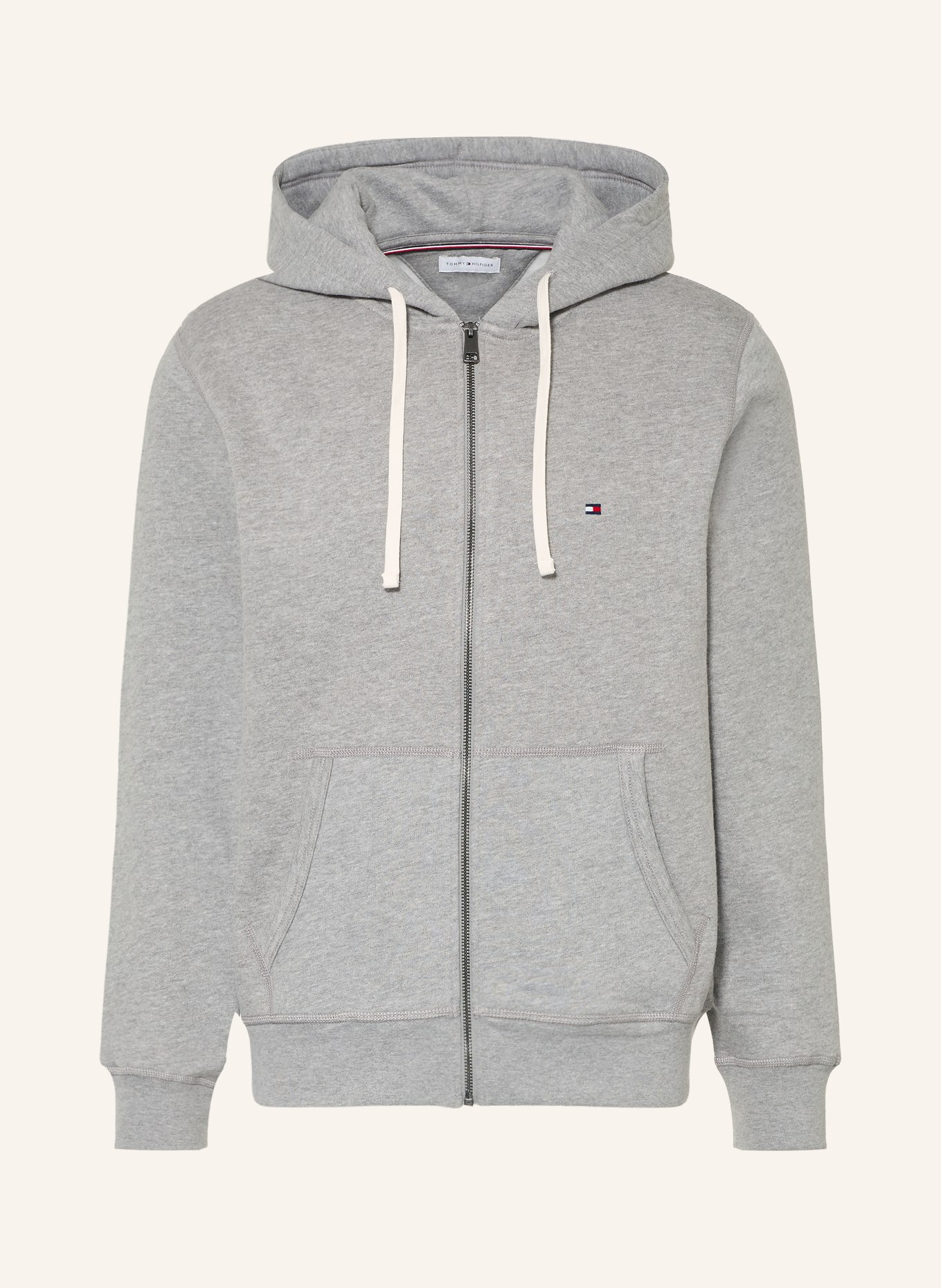 TOMMY HILFIGER Sweatjacke: GRAU