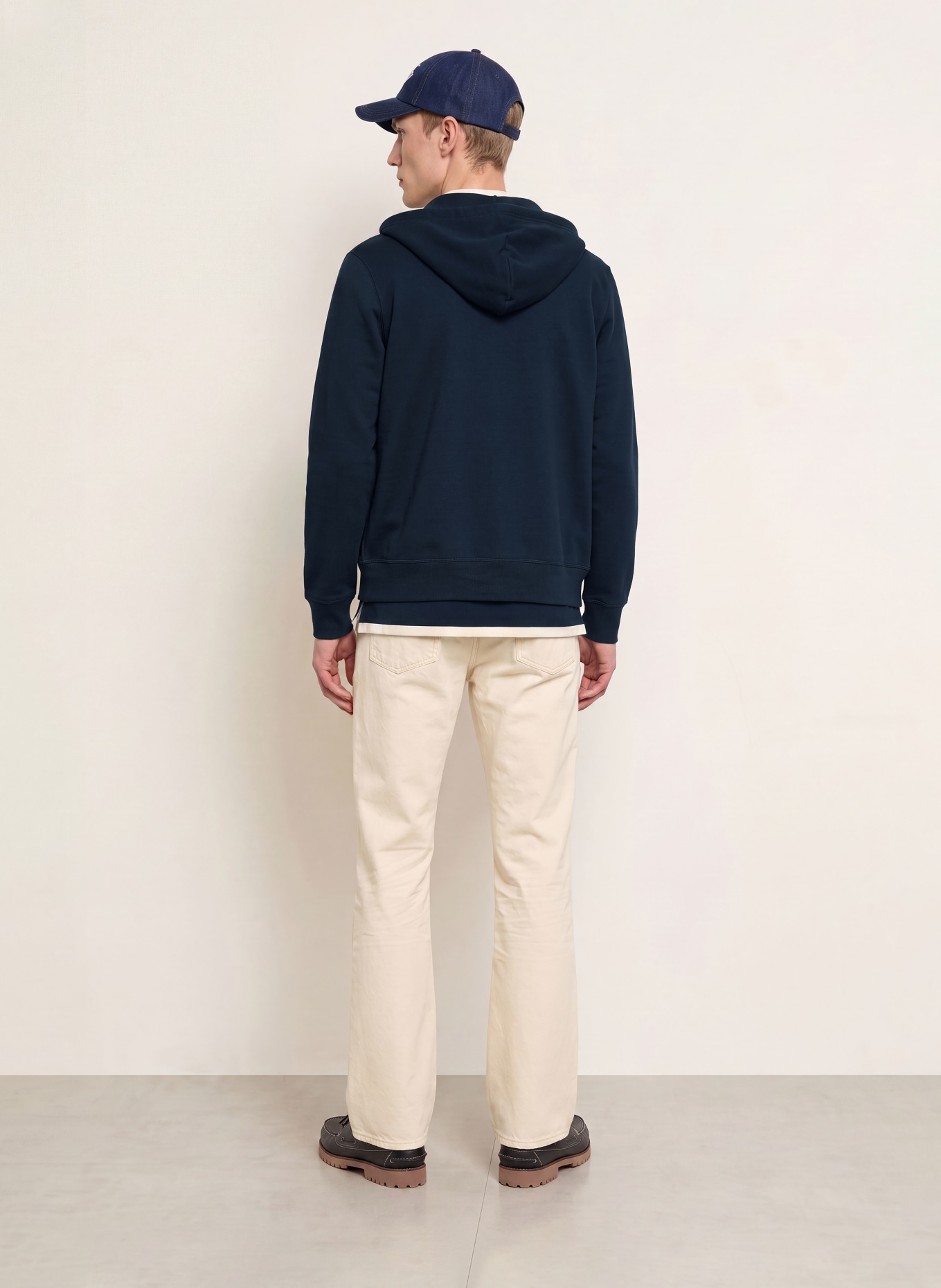 TOMMY HILFIGER Zip-up sweatshirt: DARK BLUE