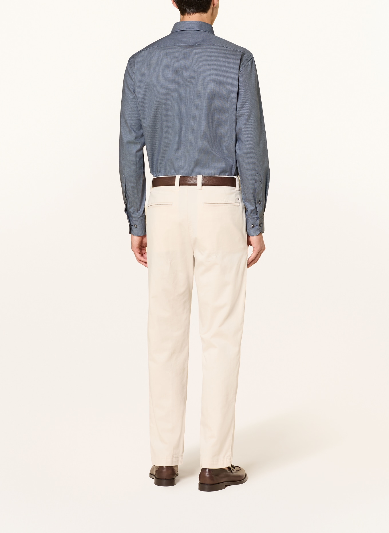 OLYMP Chemise Luxor coupe confort: BLEU FONCÉ / BLEU CLAIR