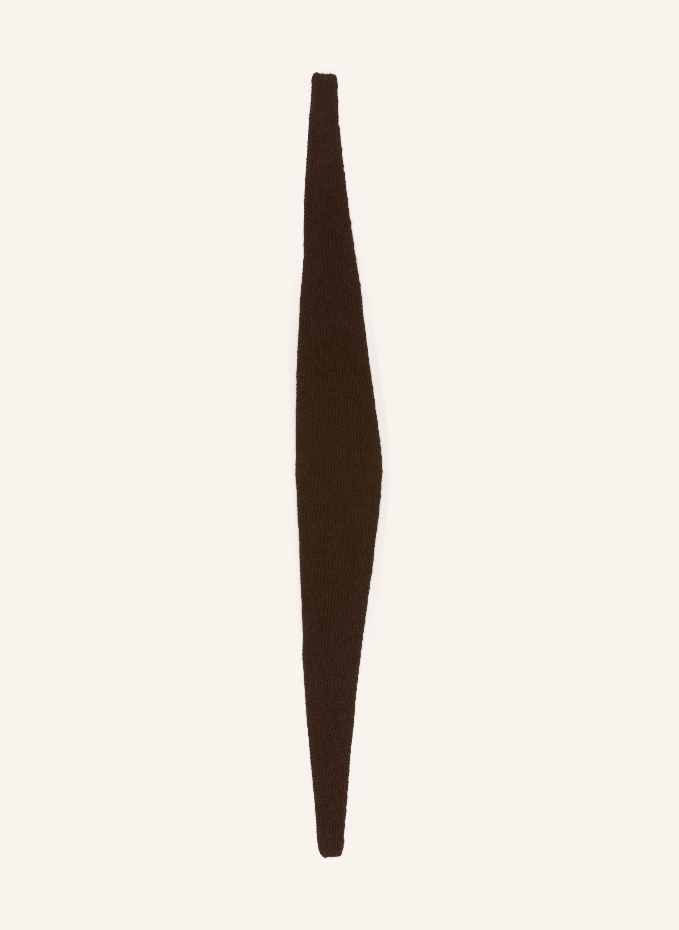 darling harbour Triangular scarf with cashmere: DARK BROWN