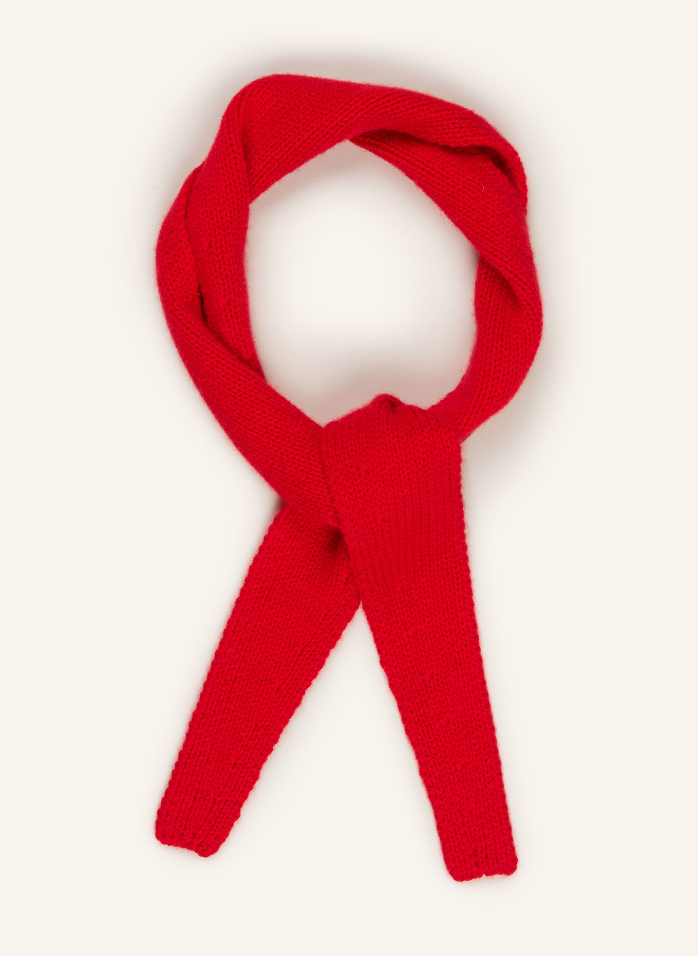 darling harbour Triangular scarf with cashmere: RED