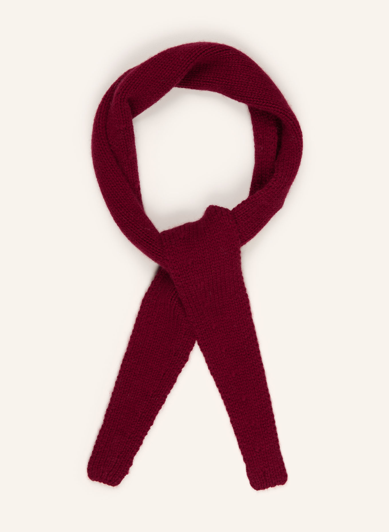 darling harbour Triangular scarf with cashmere: BORDEAUX