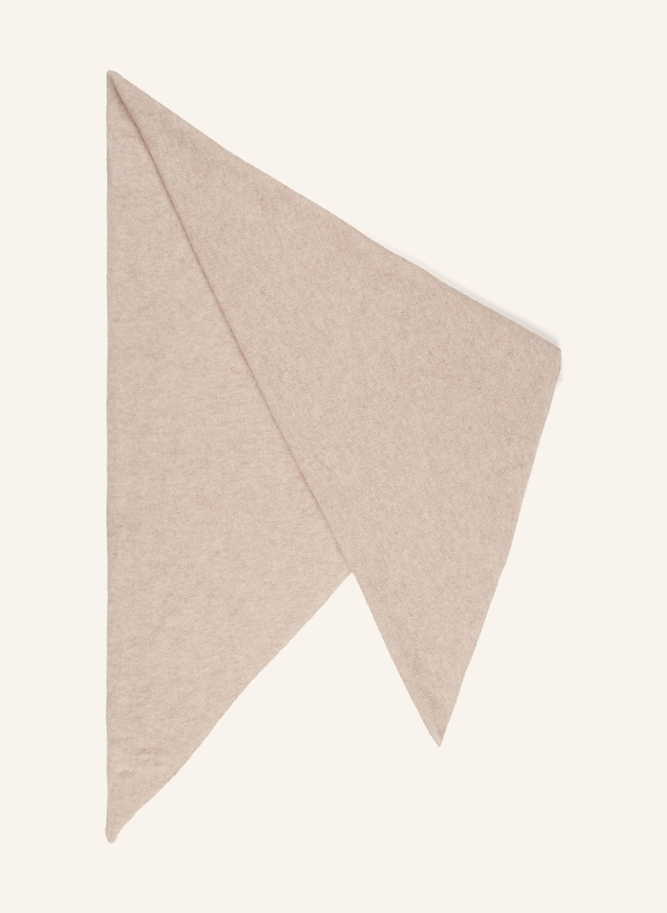darling harbour Triangular scarf with cashmere: pebble melange