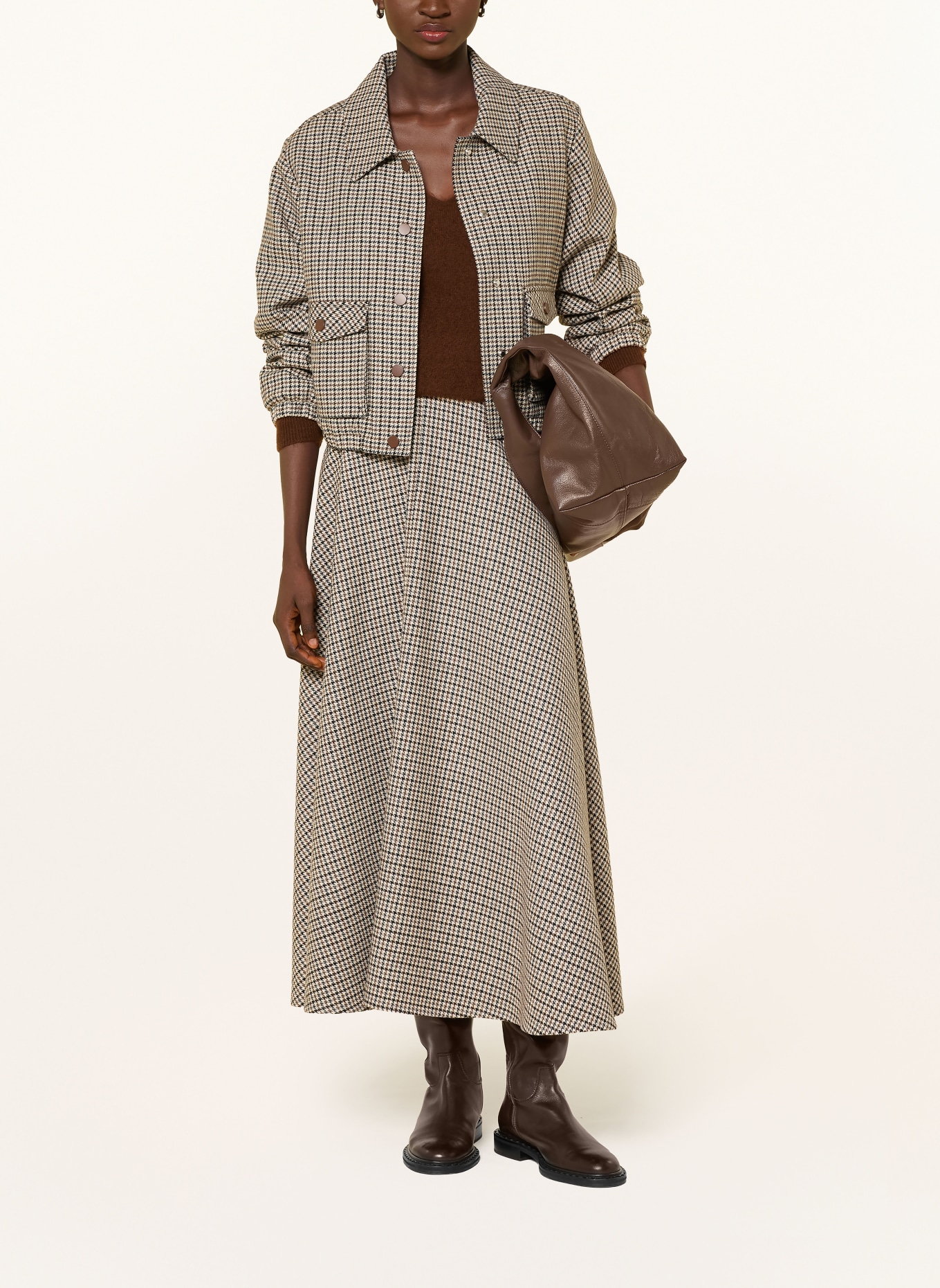 darling harbour Pullover: DARK BOWN