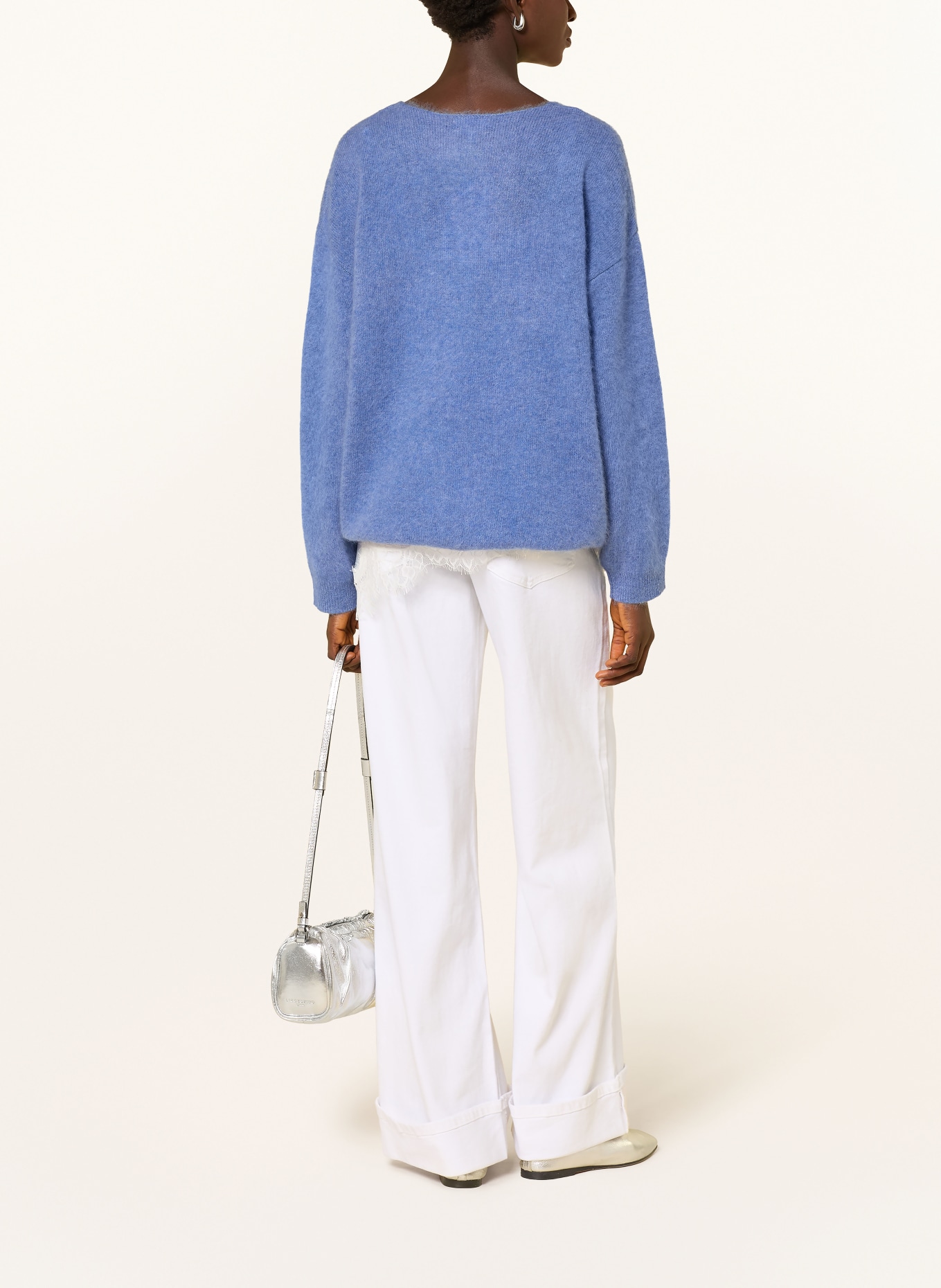 darling harbour Trui: DUSTY BLUE MELANGE
