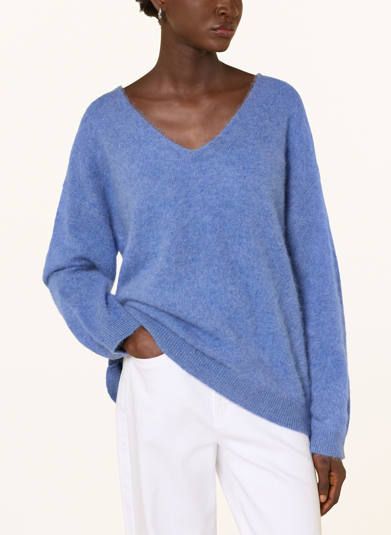 darling harbour Trui: DUSTY BLUE MELANGE