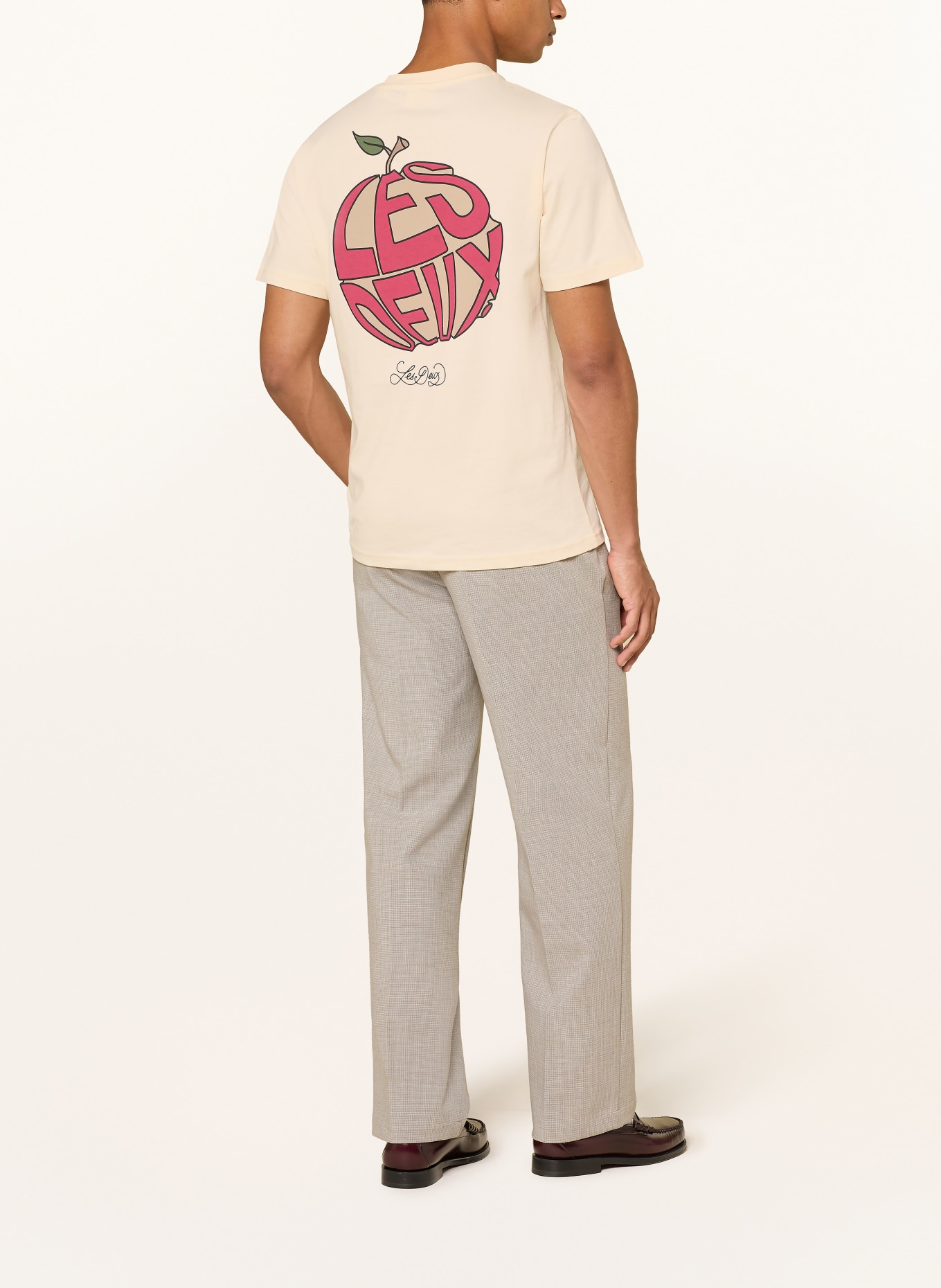 LES DEUX T-shirt: ECRU / RED / BLACK