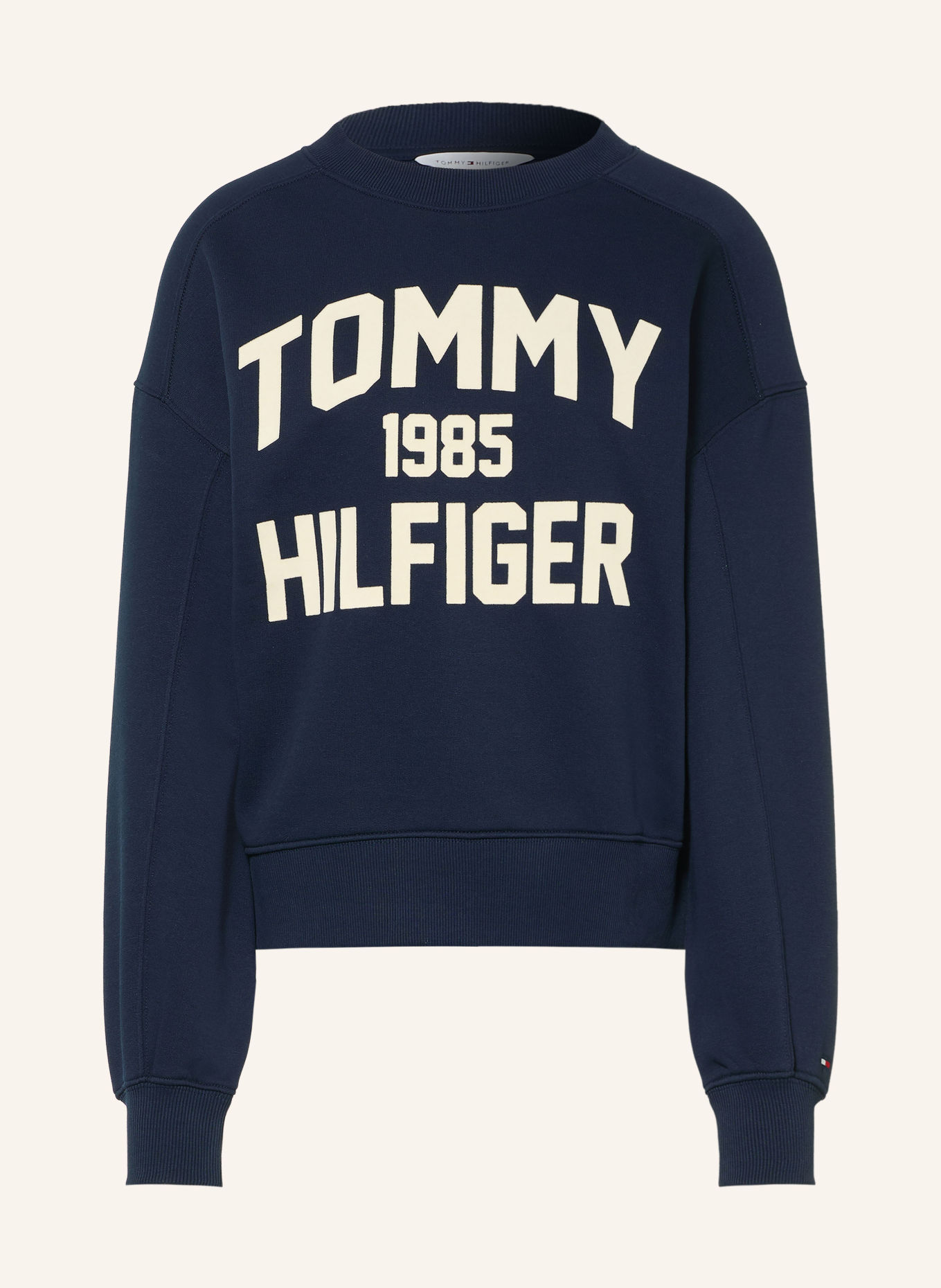 TOMMY HILFIGER Sweatshirt: DUNKELBLAU / HELLGELB