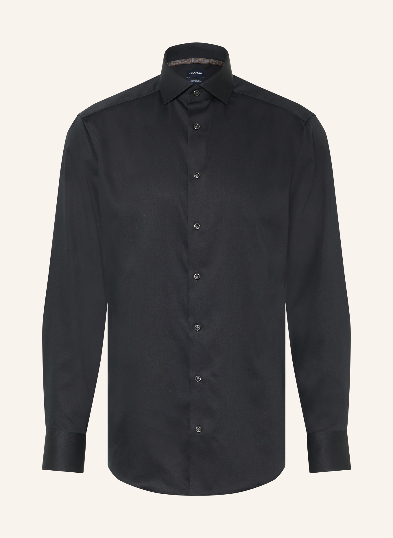 OLYMP Luxor Shirt, Modern Fit: BLACK