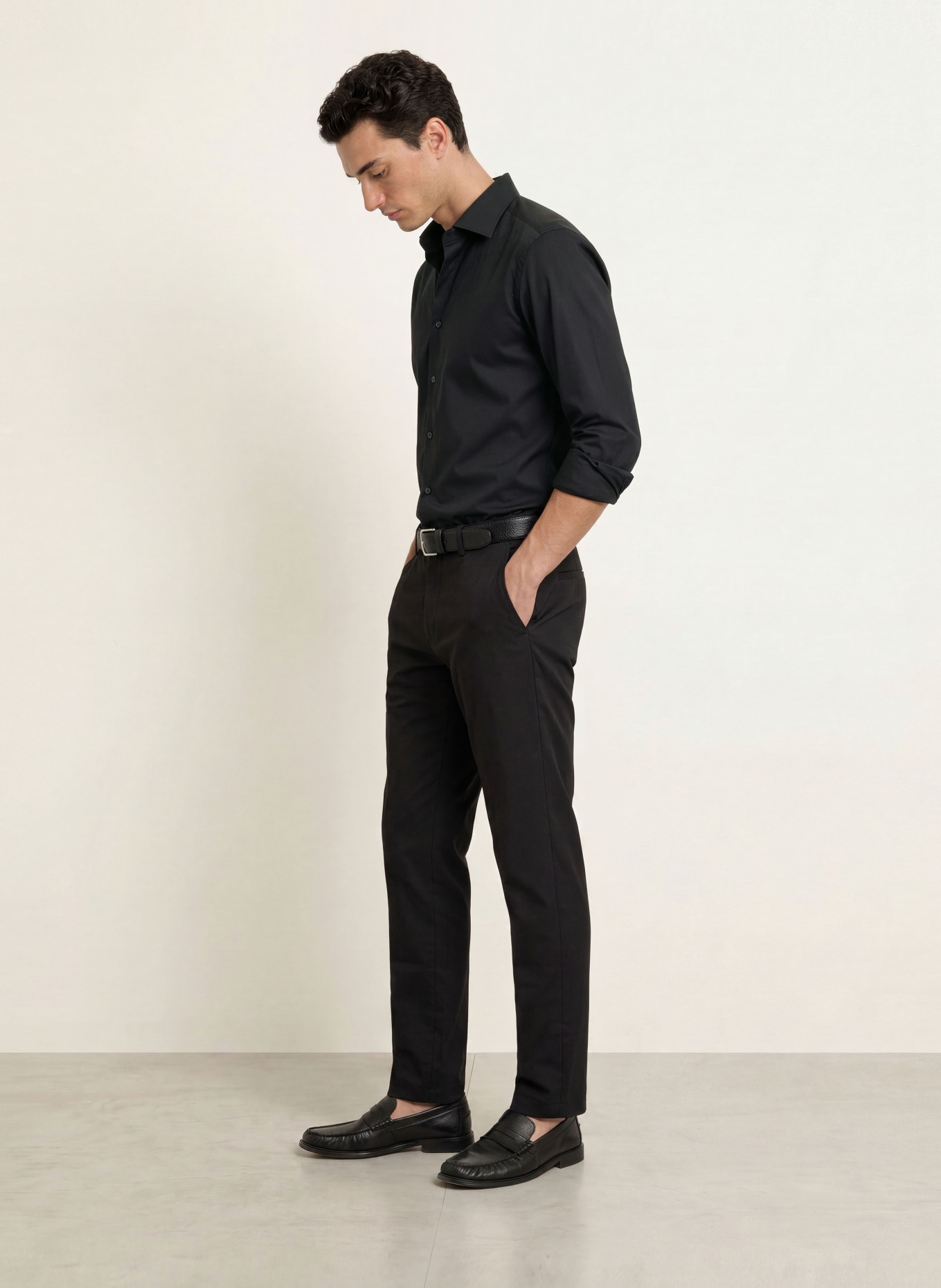 OLYMP Luxor Shirt, Modern Fit: BLACK