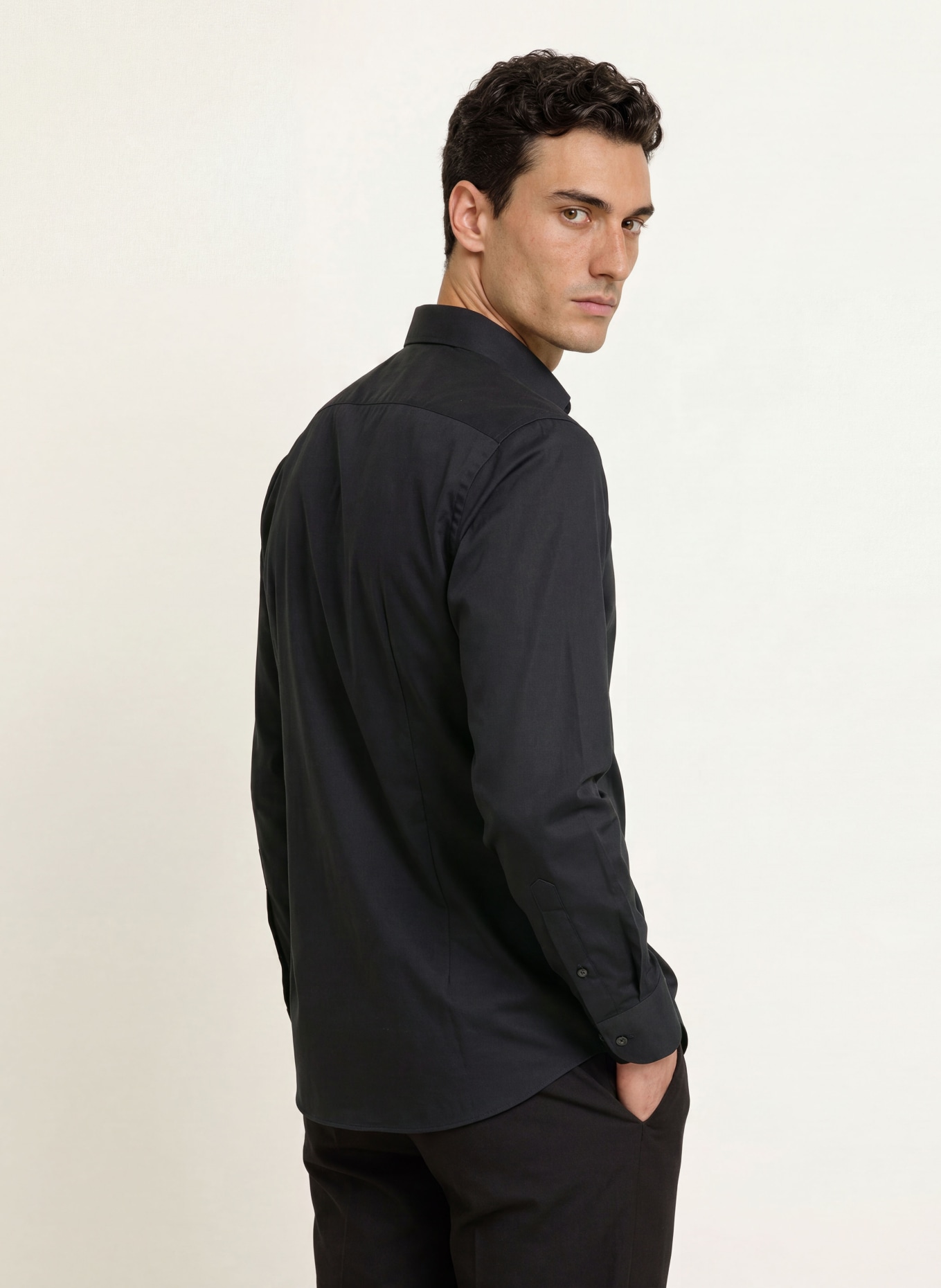 OLYMP Luxor Shirt, Modern Fit: BLACK