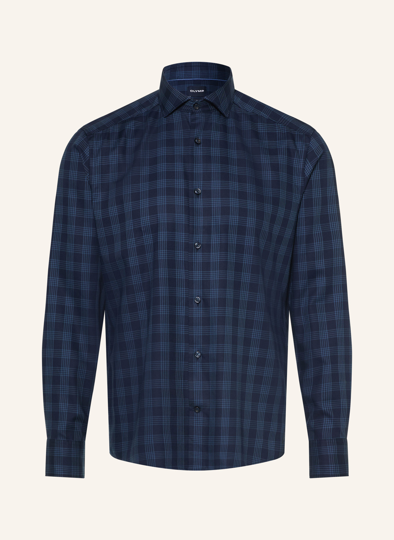 OLYMP Chemise Smart, coupe moderne: BLEU FONCÉ / BLEU