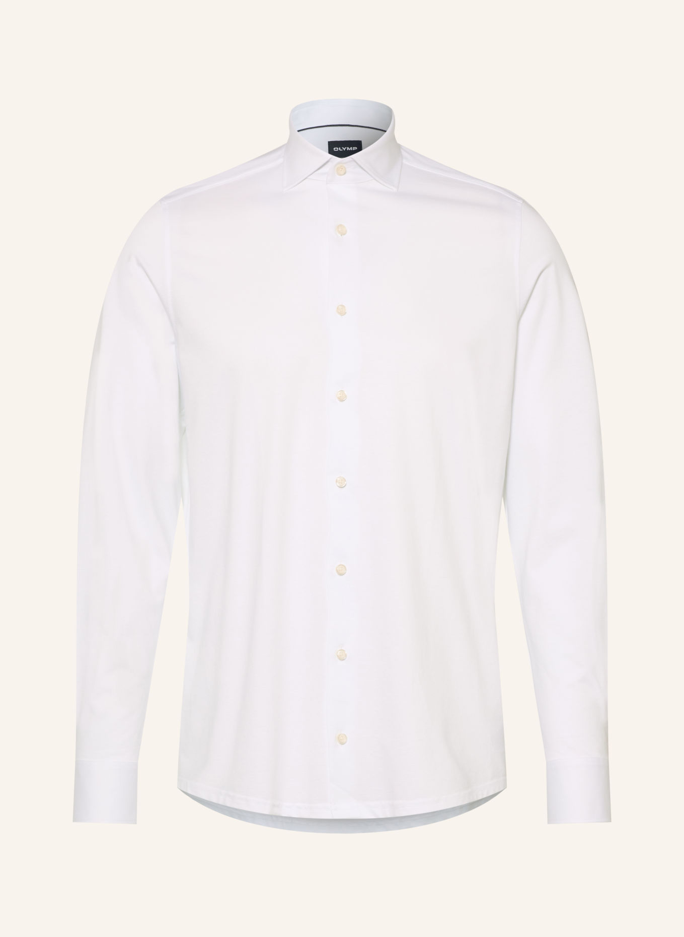 OLYMP Chemise japonaise en maille, coupe moderne: BLANC