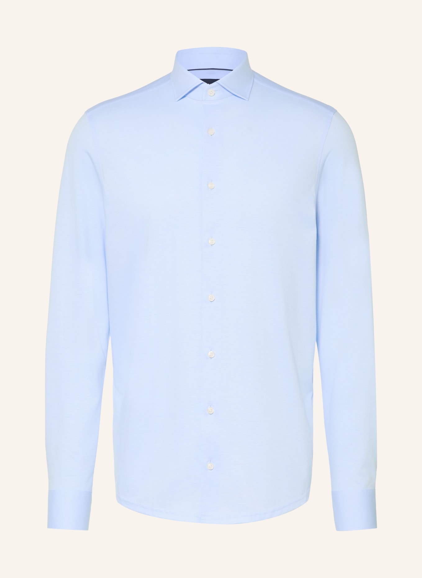 OLYMP Hemd Japanese Knitted modern fit: HELLBLAU