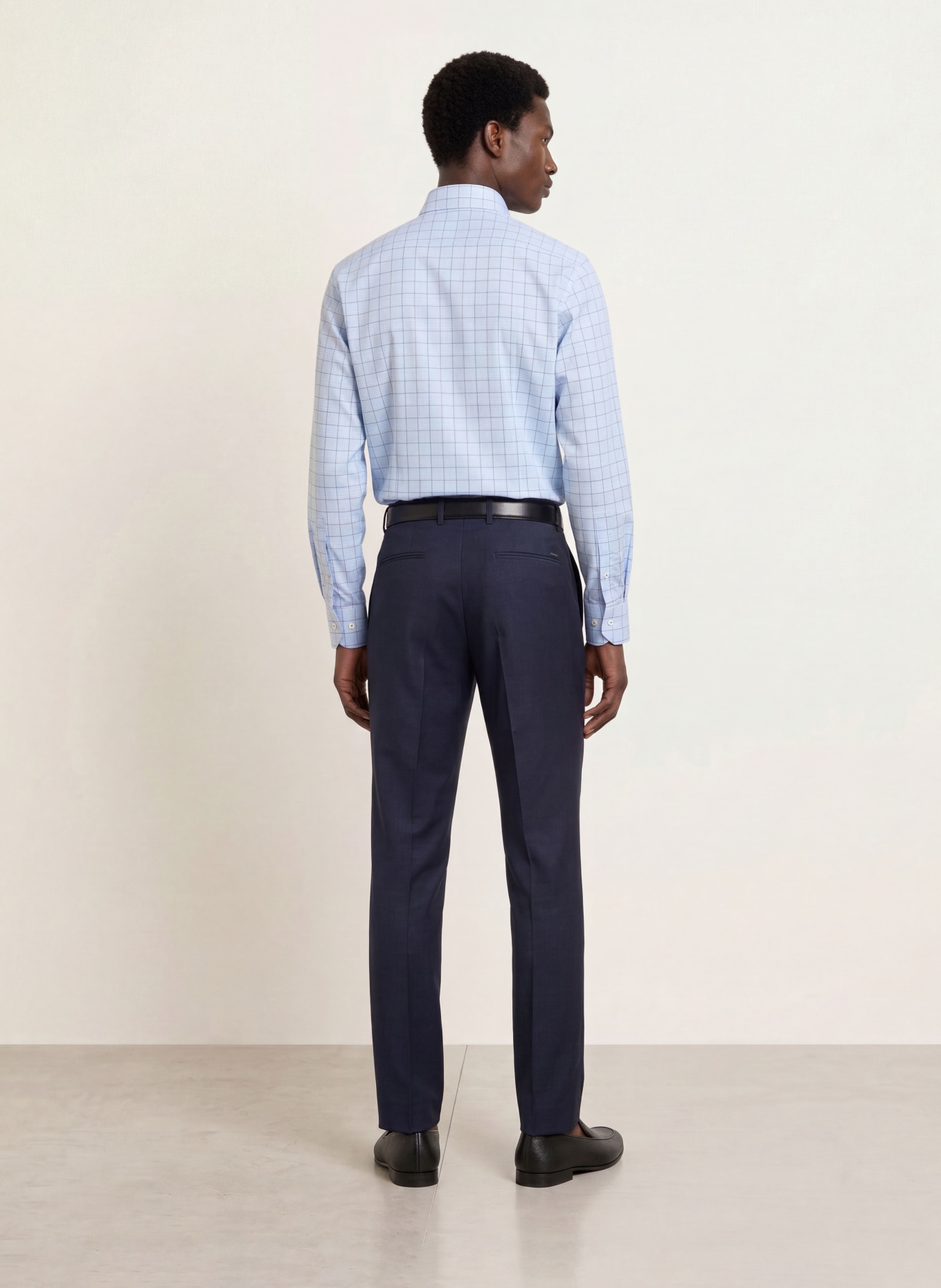 OLYMP Hemd LUXOR modern fit: HELLBLAU / BRAUN / DUNKELBLAU