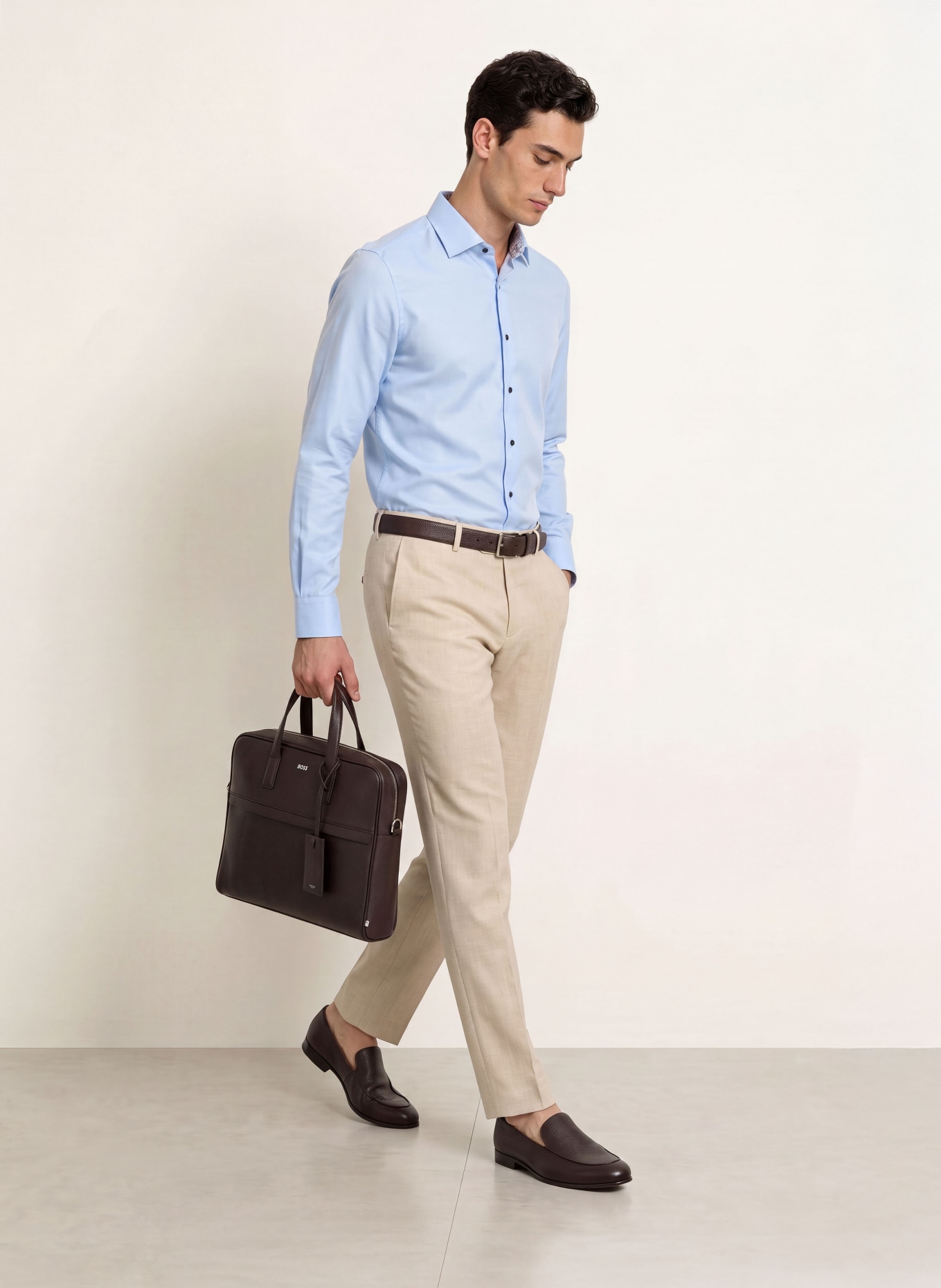 OLYMP Hemd Level Five body fit: HELLBLAU
