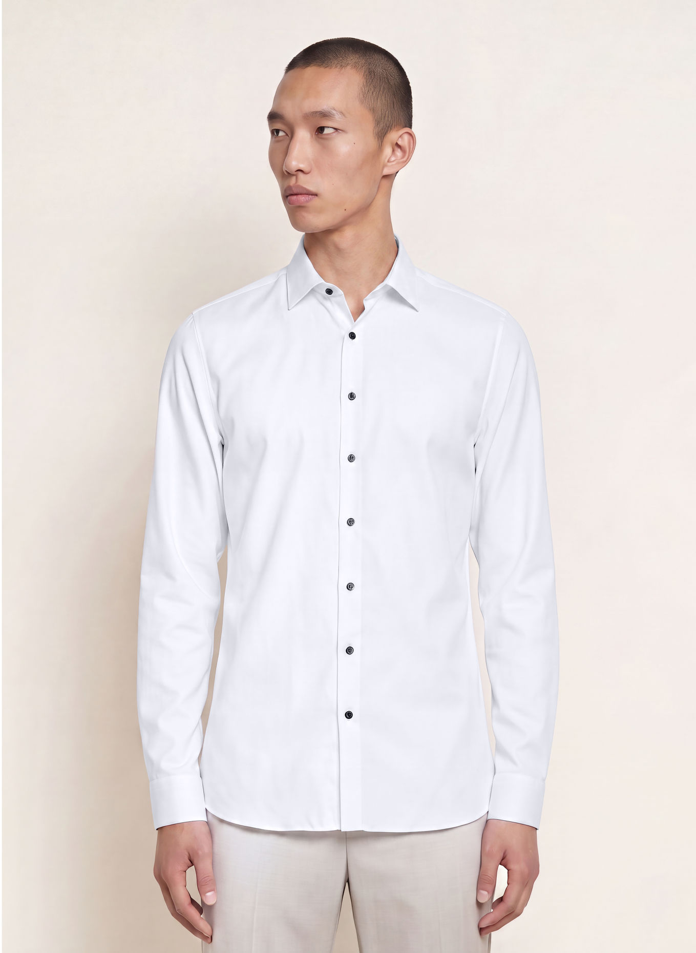 OLYMP Hemd No. Six super slim: WEISS