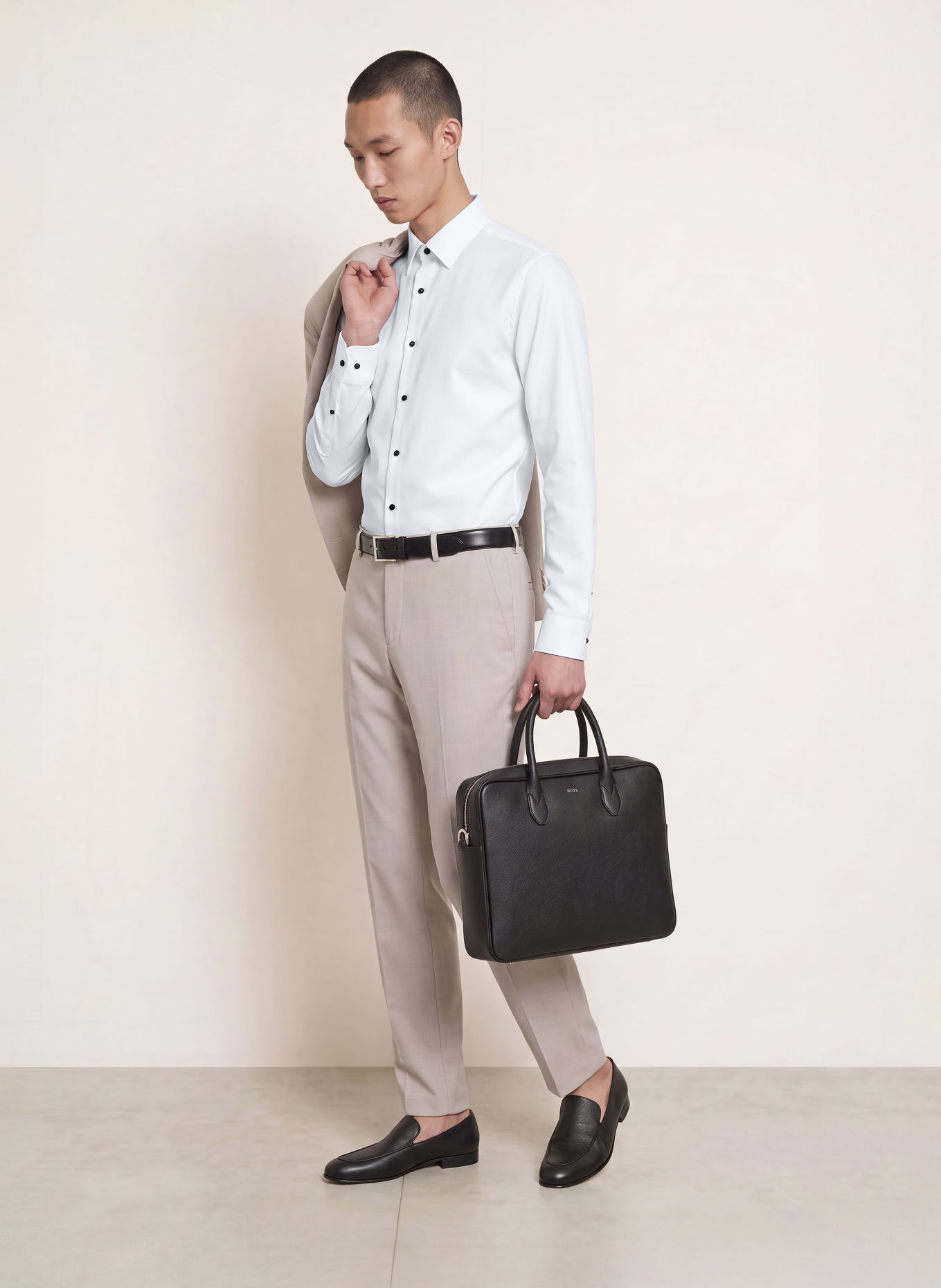 OLYMP Hemd No. Six super slim: WEISS