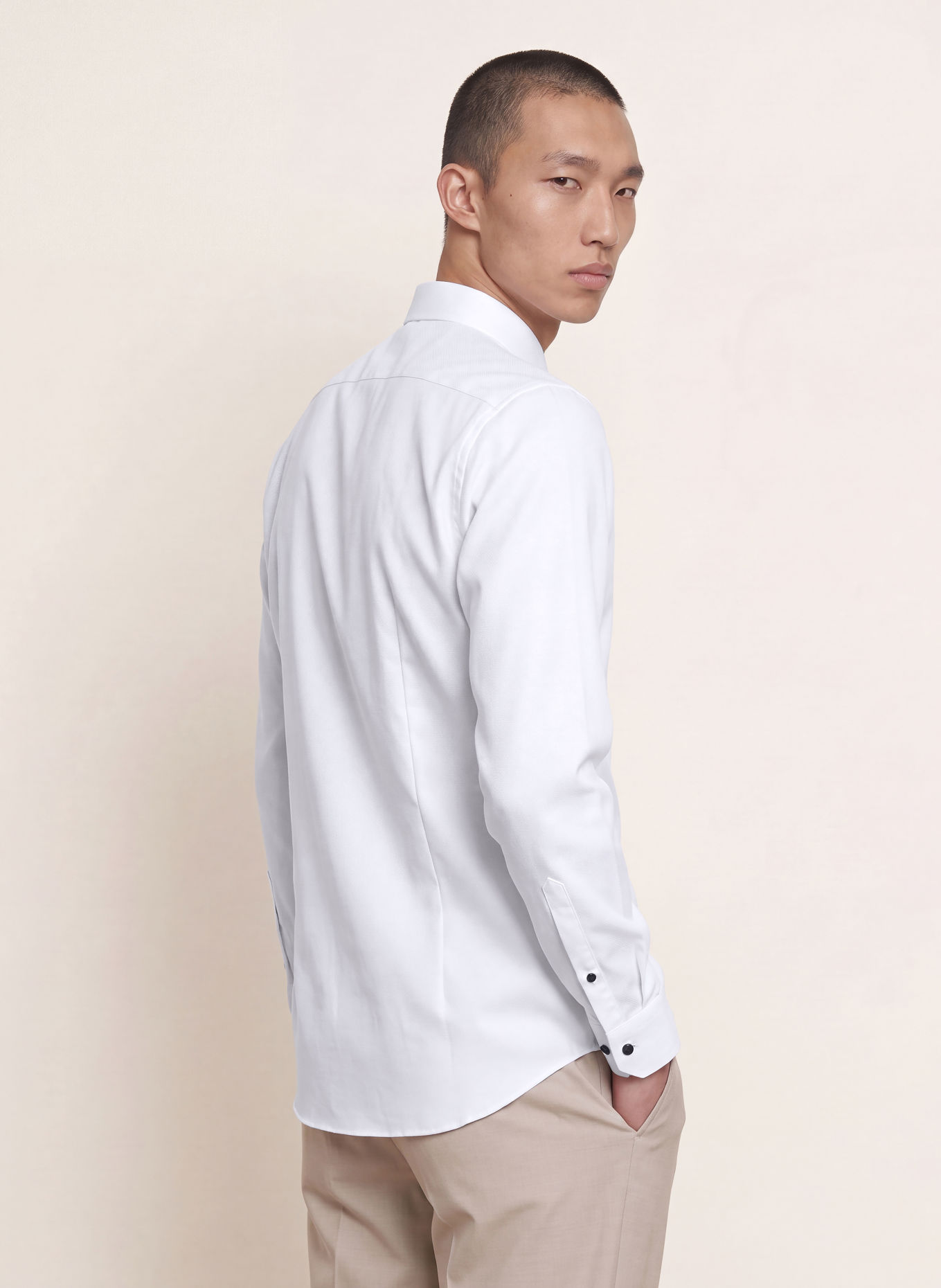 OLYMP Hemd No. Six super slim: WEISS