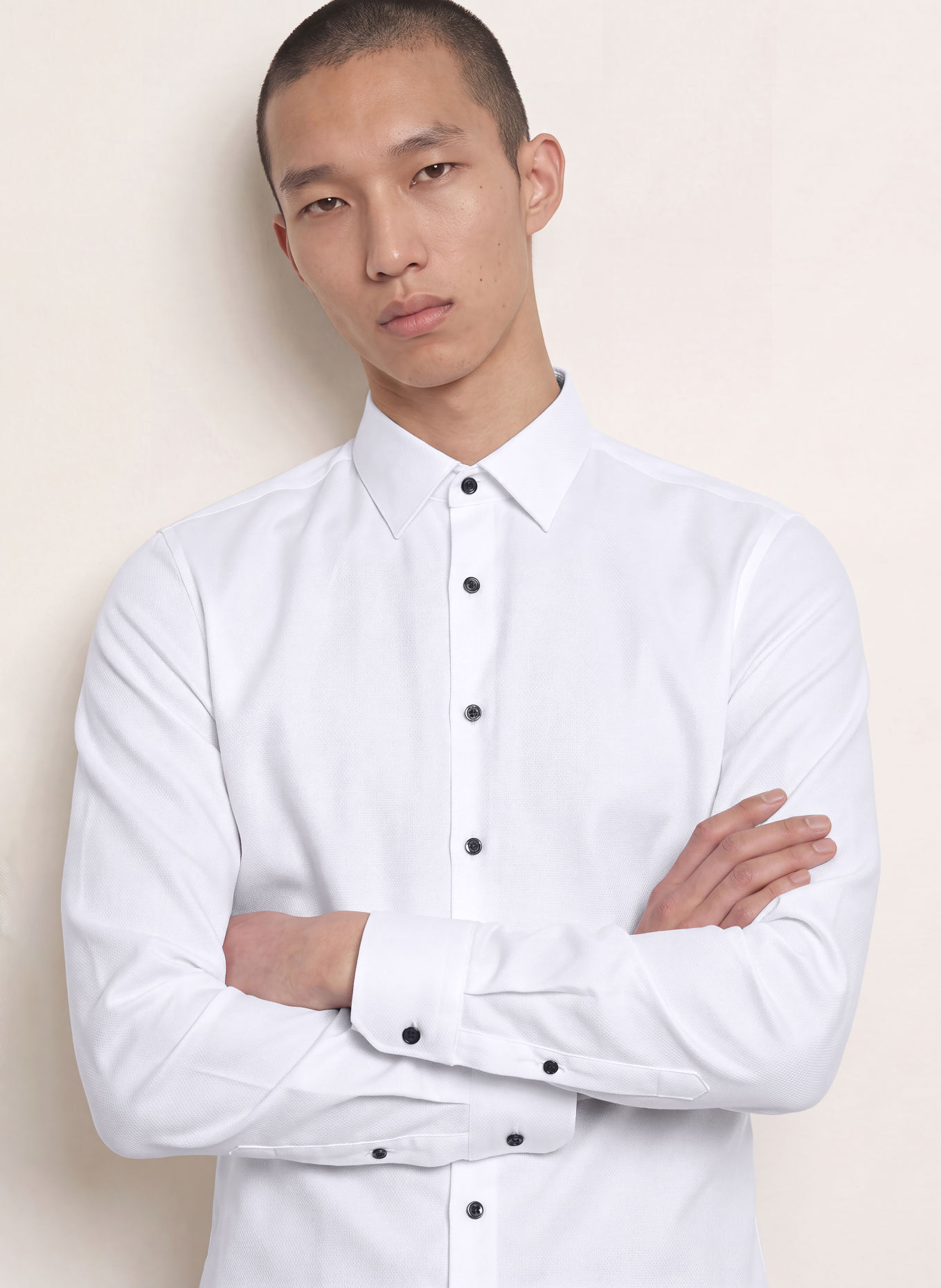 OLYMP Hemd No. Six super slim: WEISS