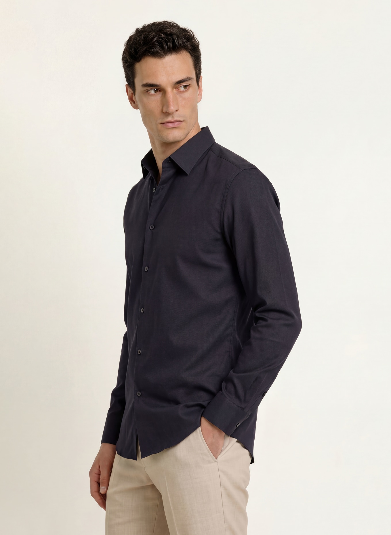 OLYMP Hemd No. Six super slim stretchable: DUNKELBLAU / BLAU