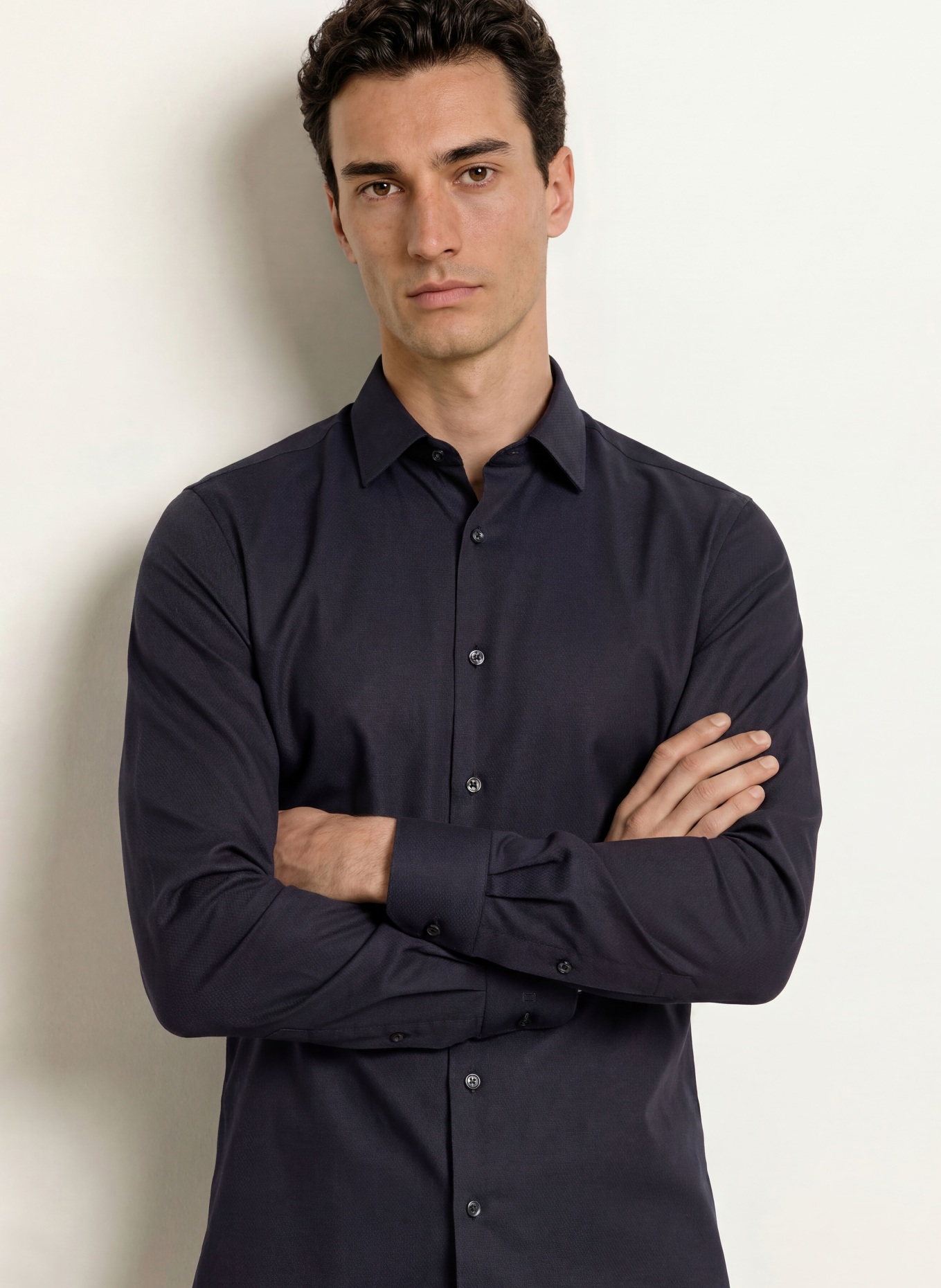 OLYMP Hemd No. Six super slim stretchable: DUNKELBLAU / BLAU