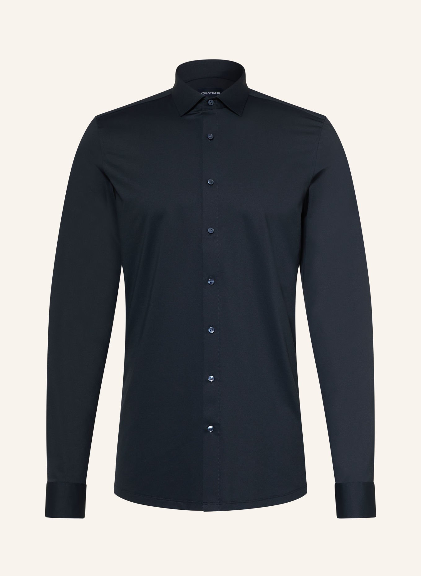 OLYMP Jerseyhemd No. Six 24/Seven body fit: DUNKELBLAU