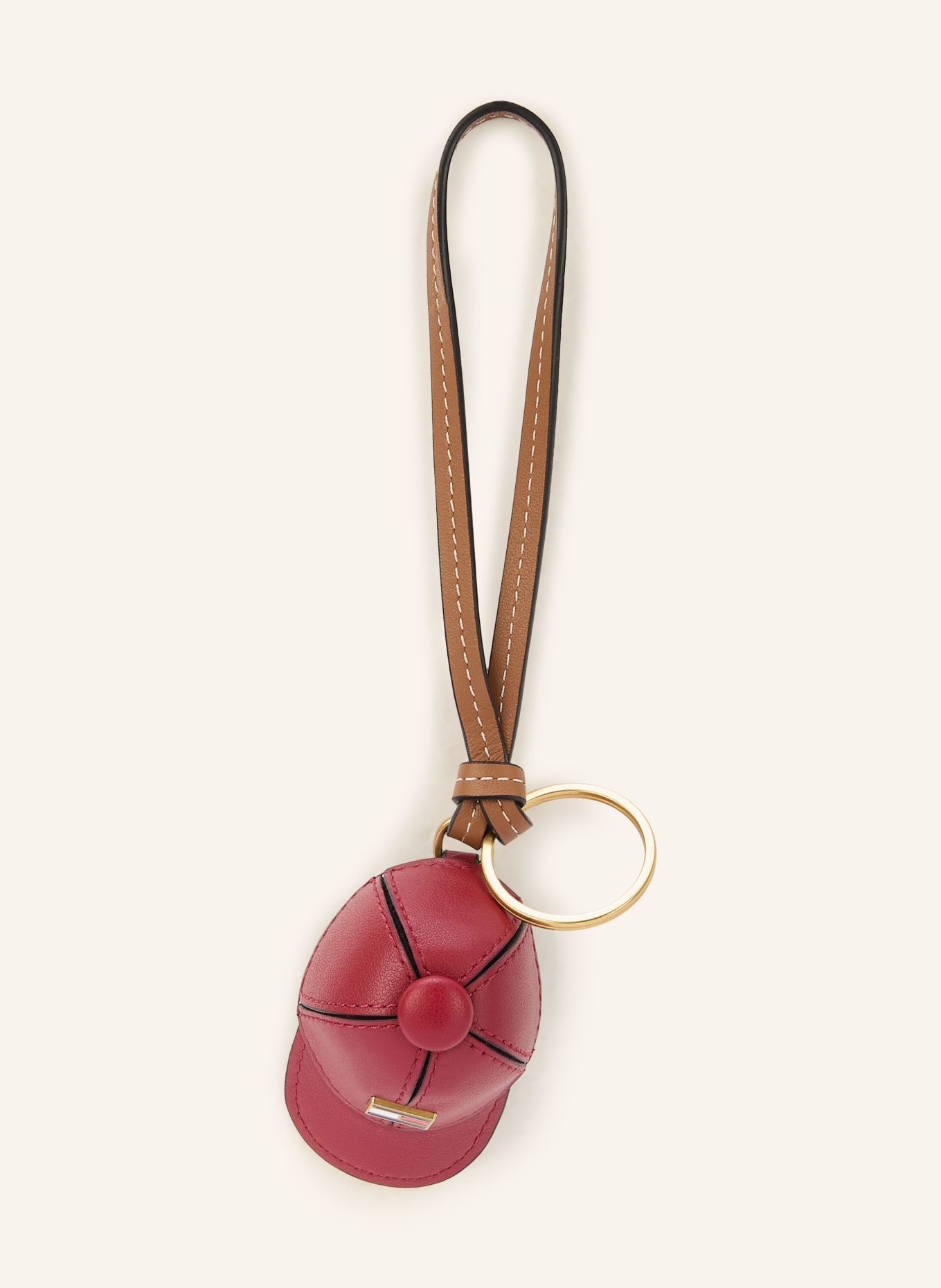 TOMMY HILFIGER Bag charm: DARK RED / GOLD