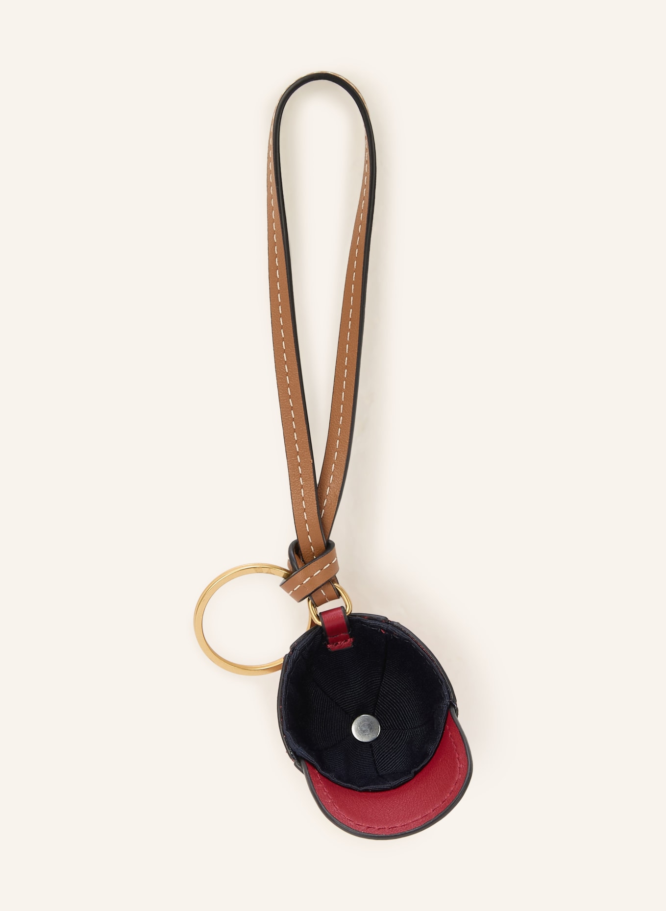 TOMMY HILFIGER Bag charm: DARK RED / GOLD