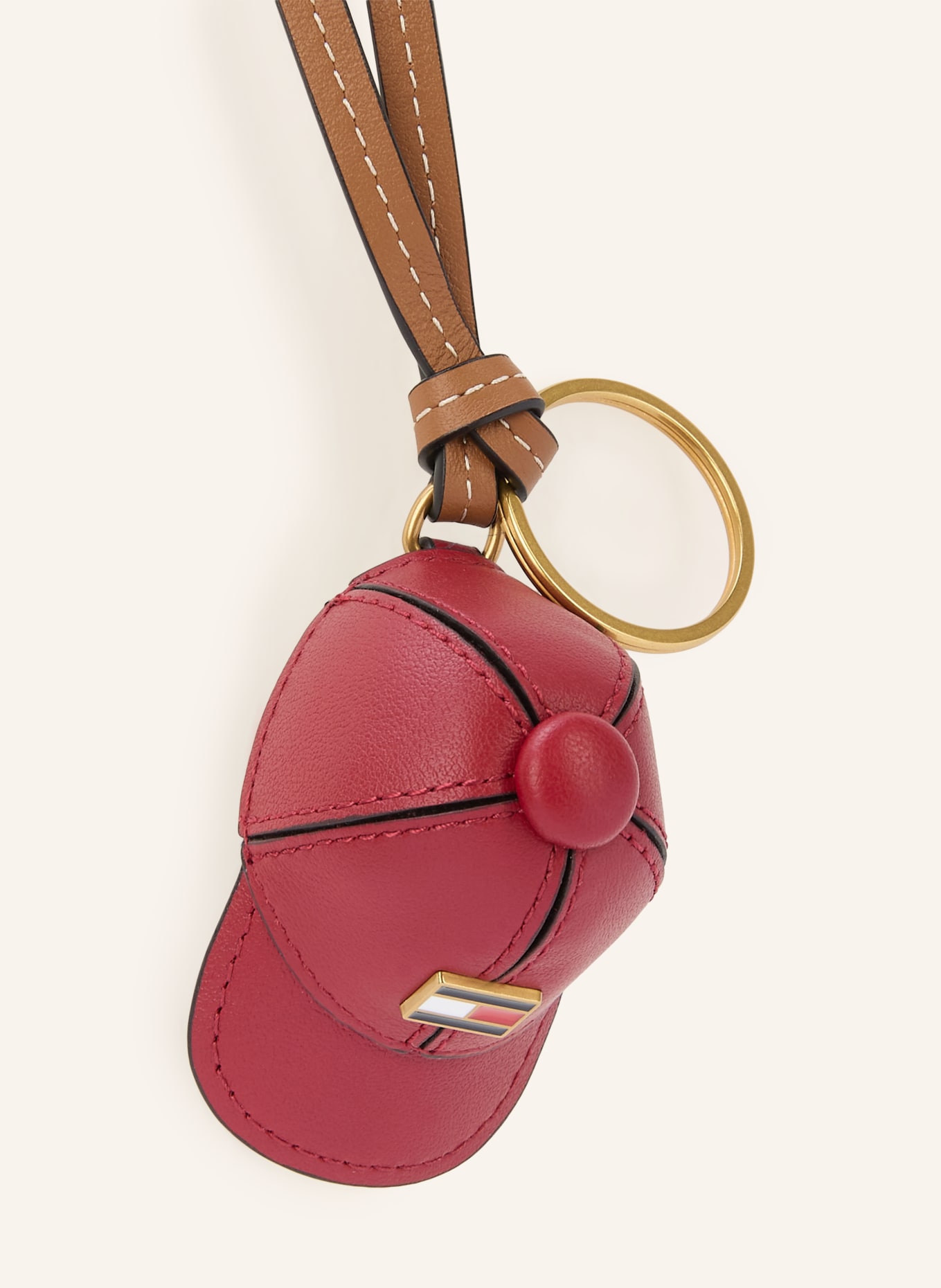 TOMMY HILFIGER Bag charm: DARK RED / GOLD