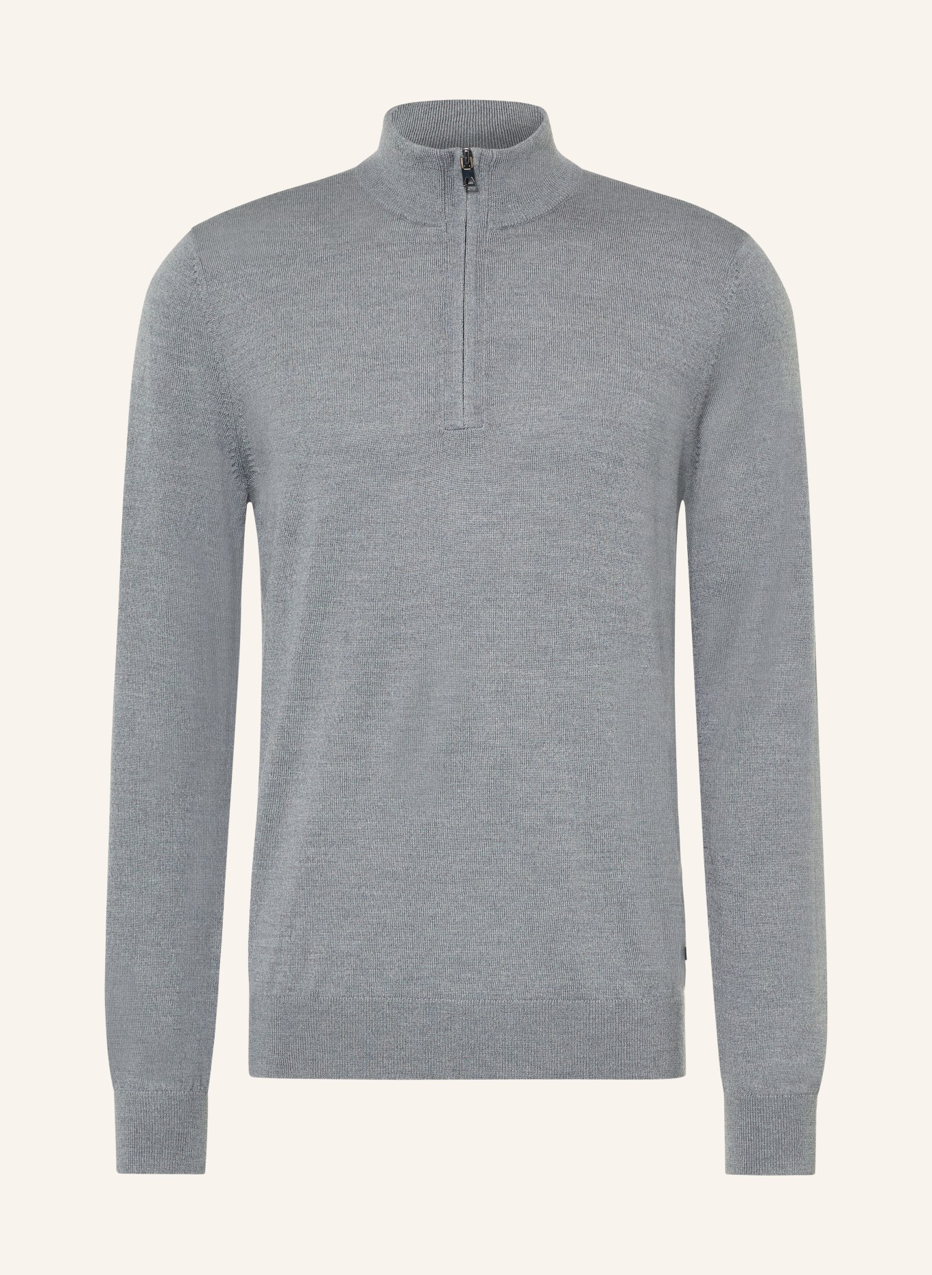 OLYMP Troyer aus Merinowolle: SILBER