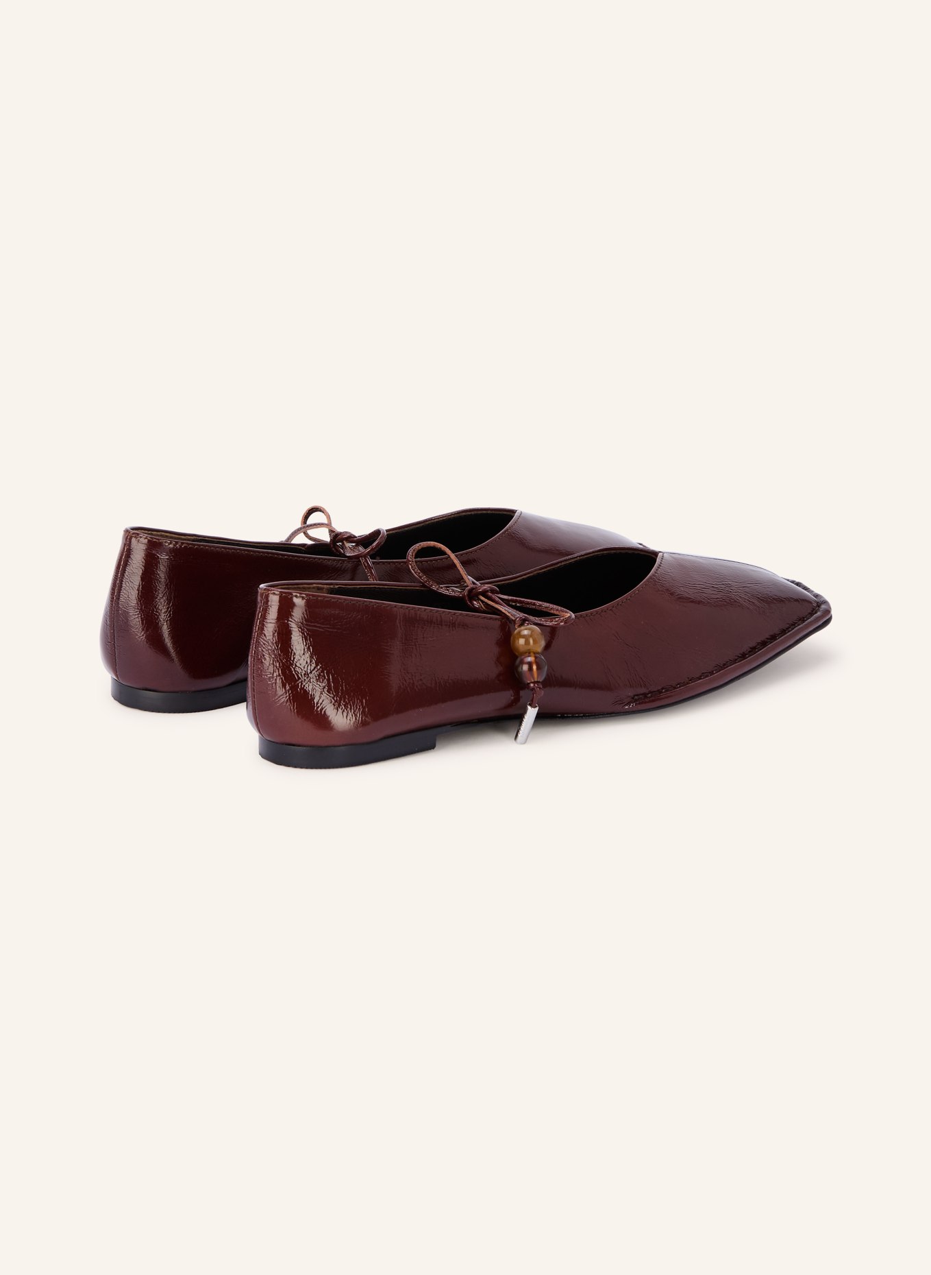 ALOHAS Ballerinas SWAY mit Schmucksteinen: DUNKELBRAUN