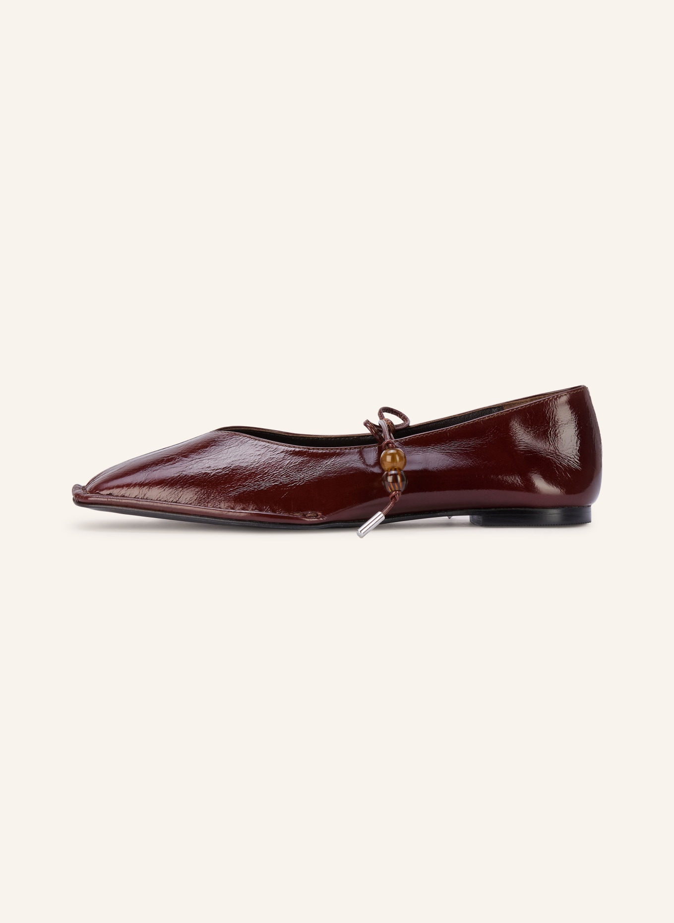 ALOHAS Ballerinas SWAY mit Schmucksteinen: DUNKELBRAUN