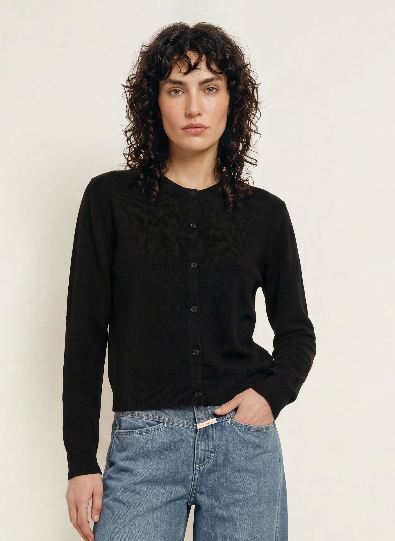 CLOSED Strickjacke: SCHWARZ