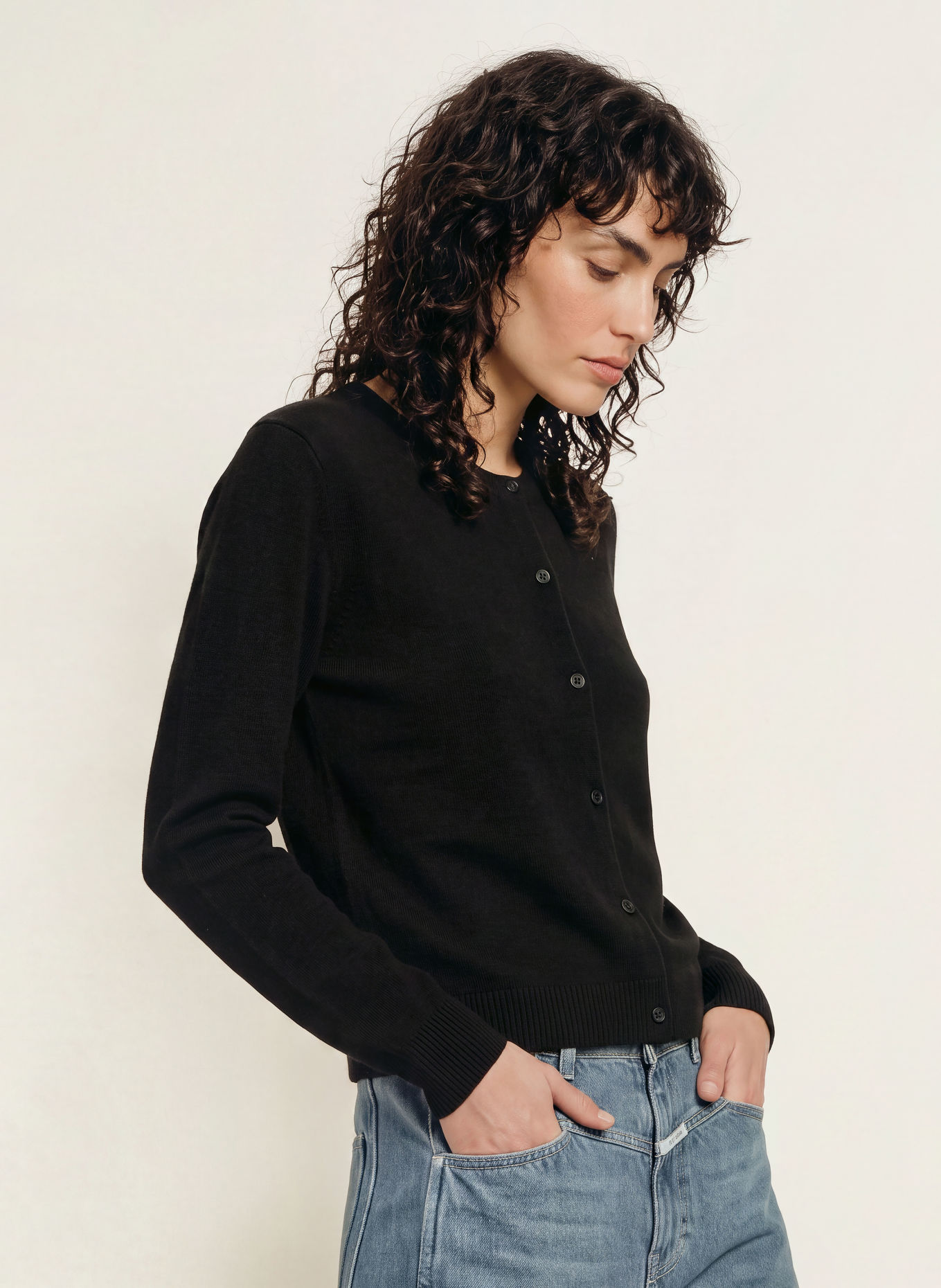 CLOSED Strickjacke: SCHWARZ