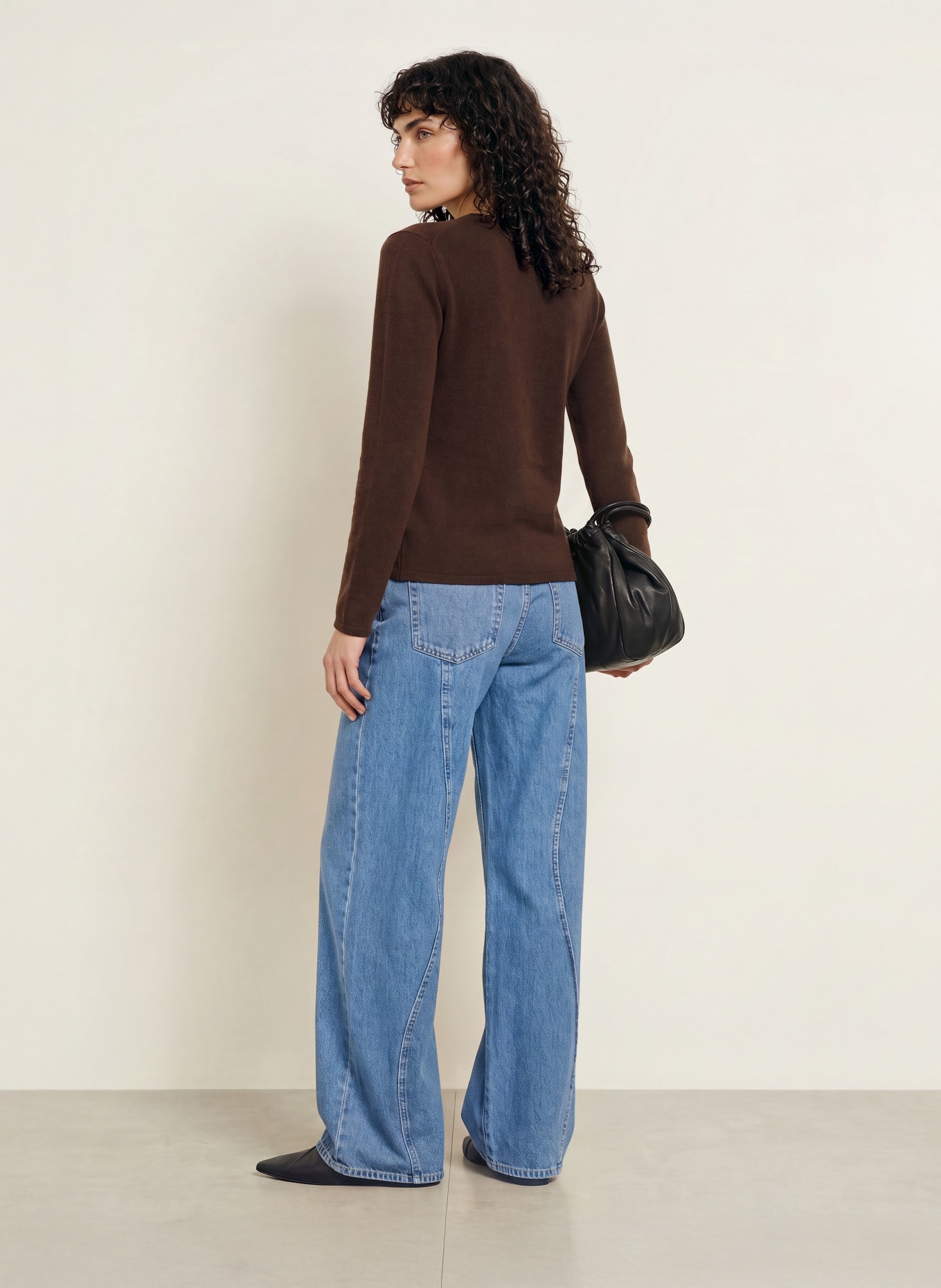 CLOSED Trui: MARRON FONCÉ