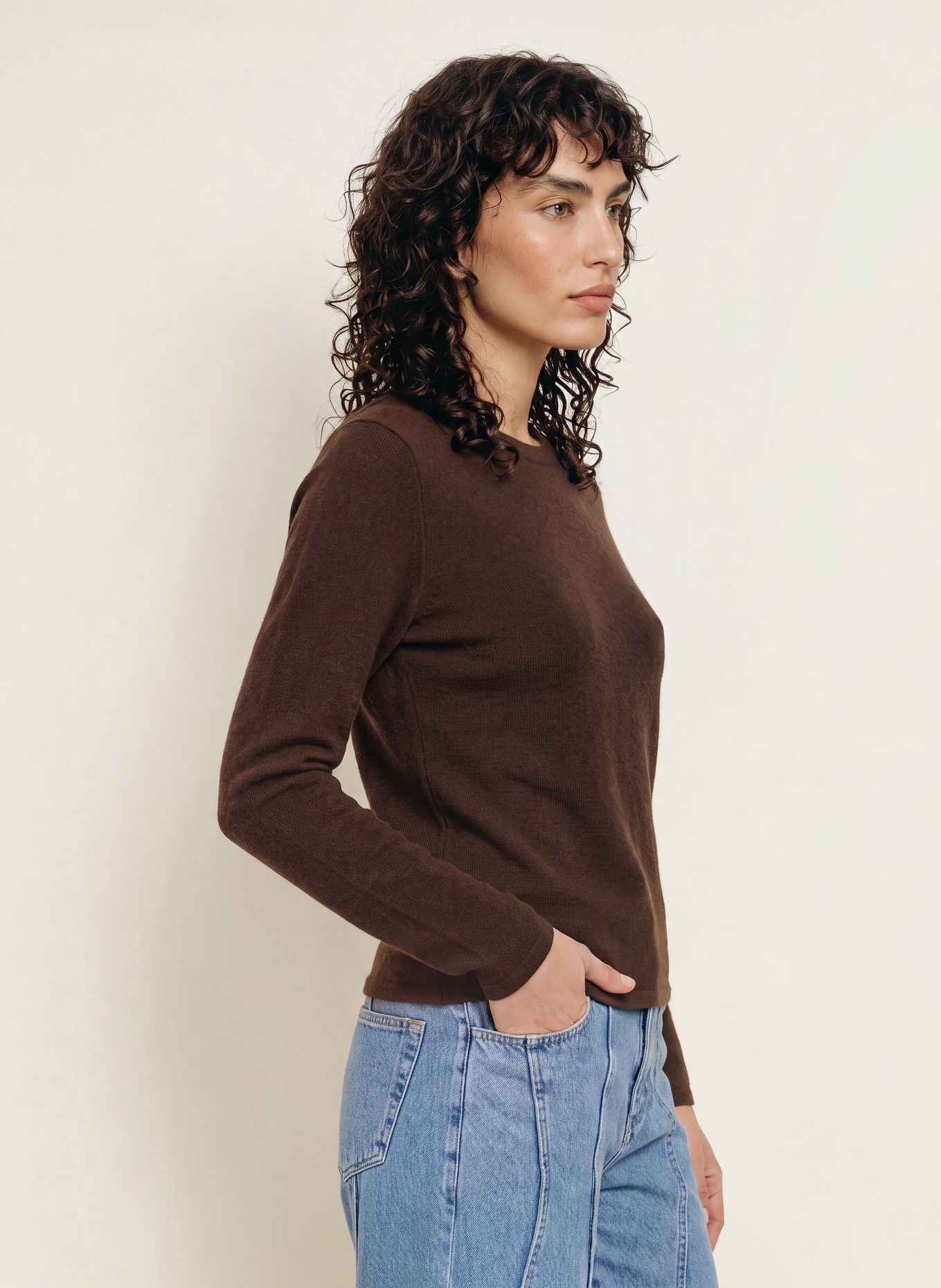 CLOSED Trui: MARRON FONCÉ
