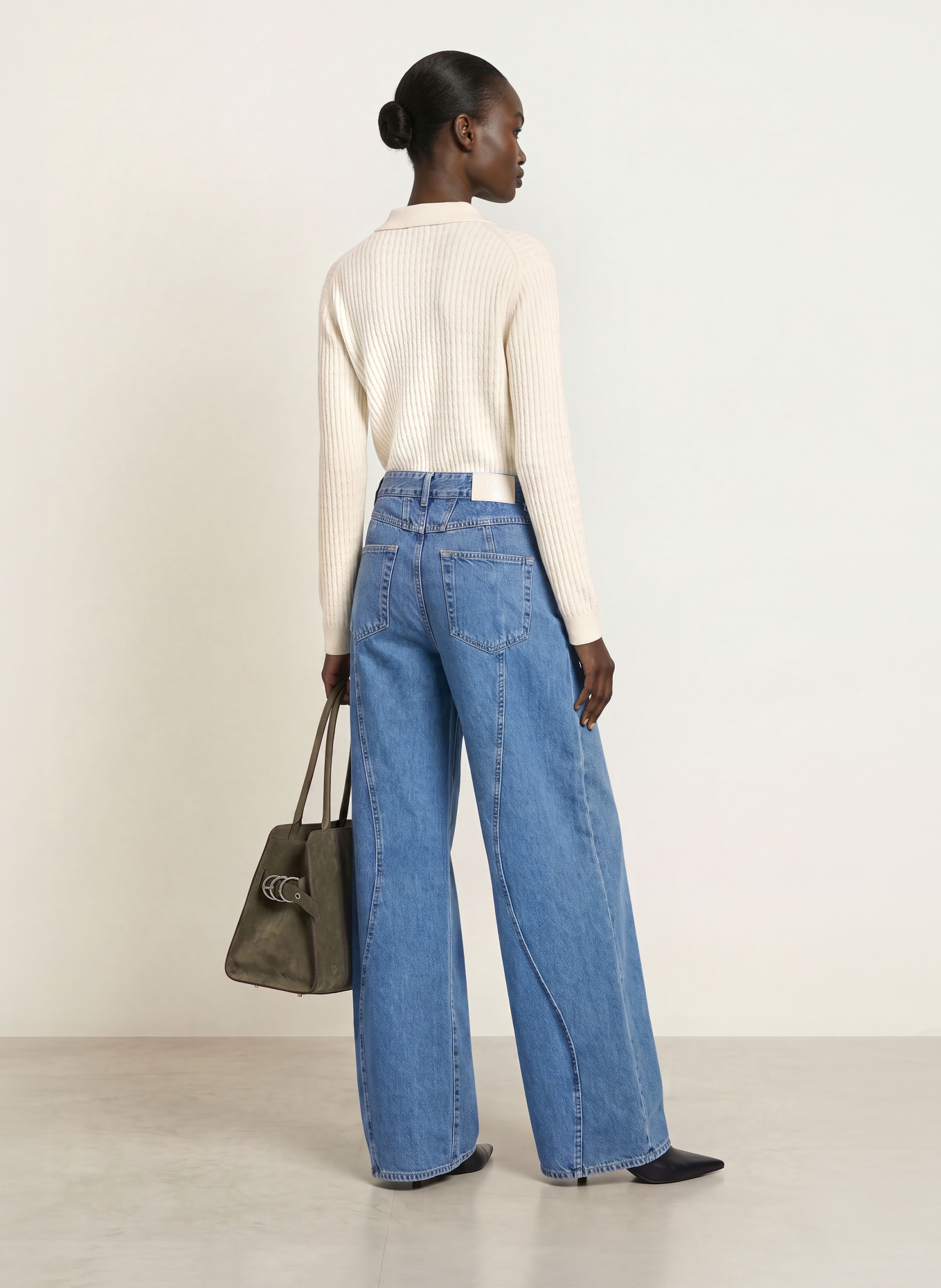 CLOSED Strick-Poloshirt: WEISS
